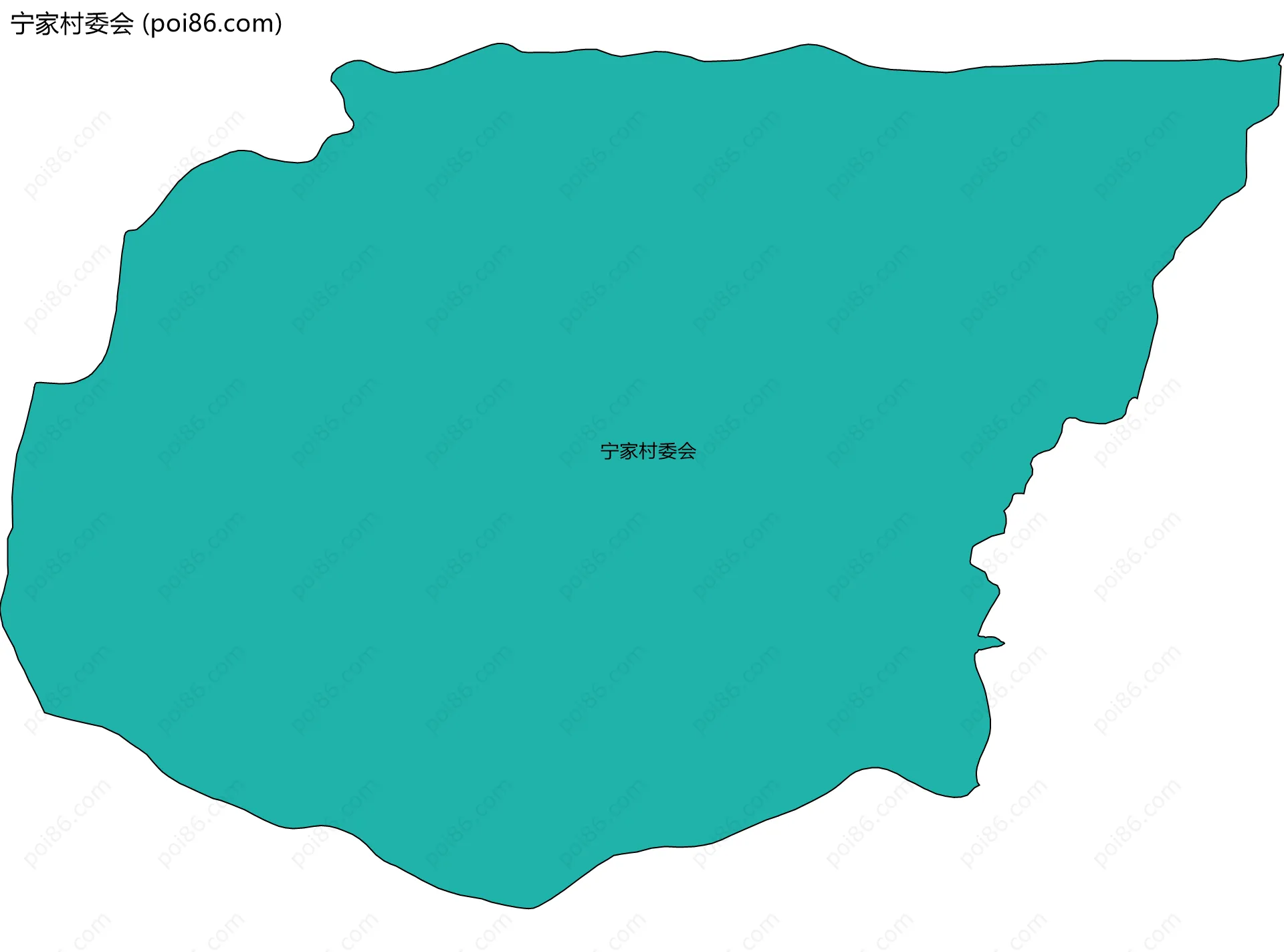 宁家村委会边界地图