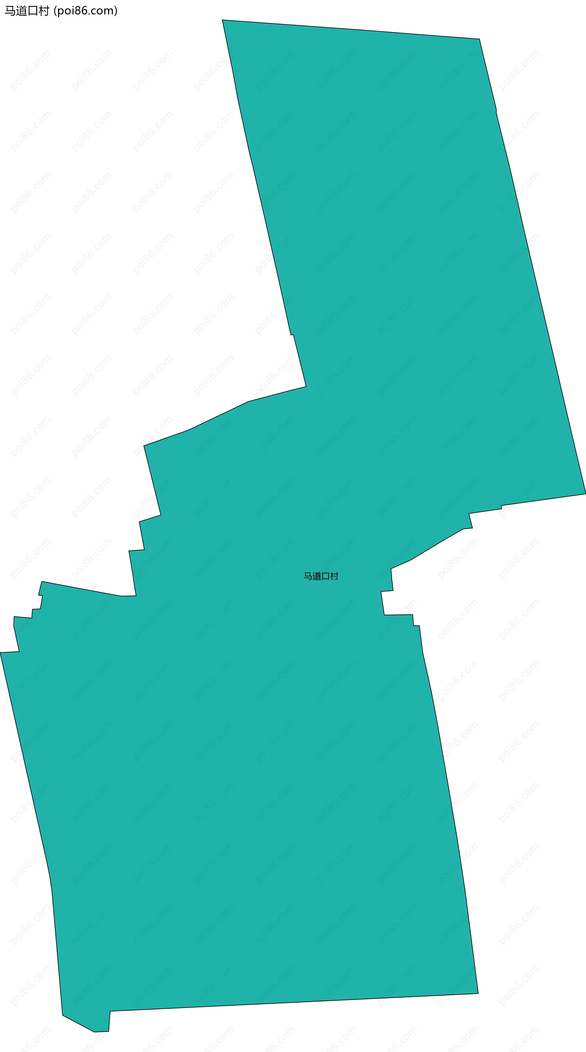 马道口村边界地图