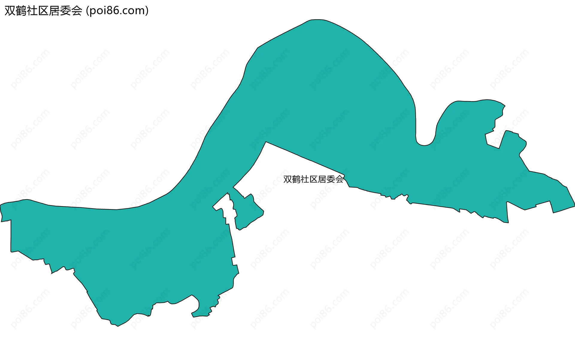 双鹤社区居委会边界地图