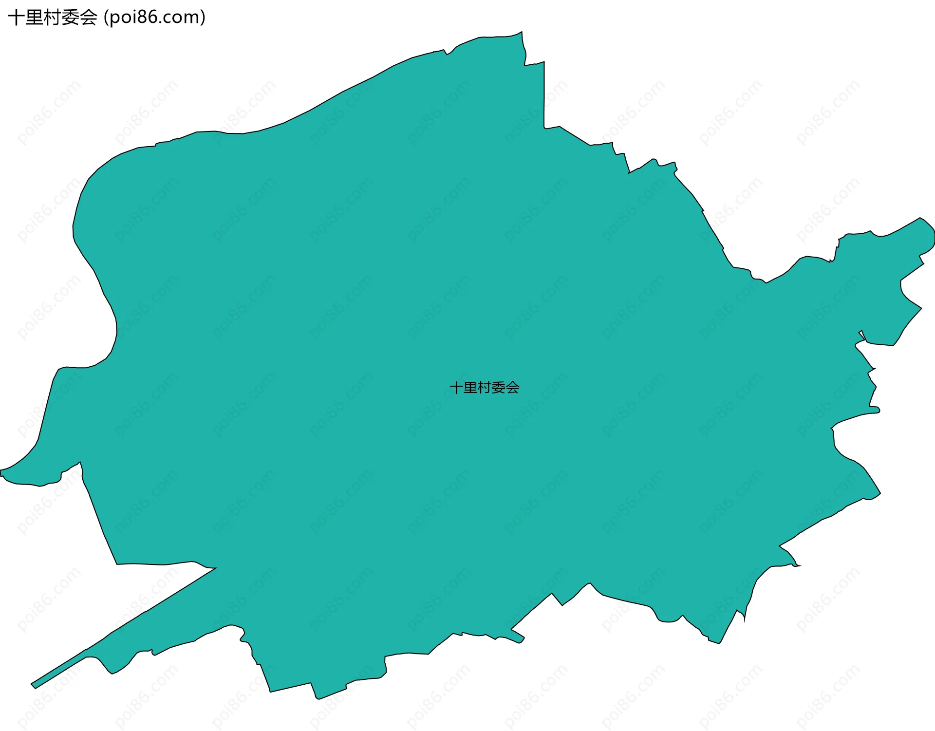 十里村委会边界地图
