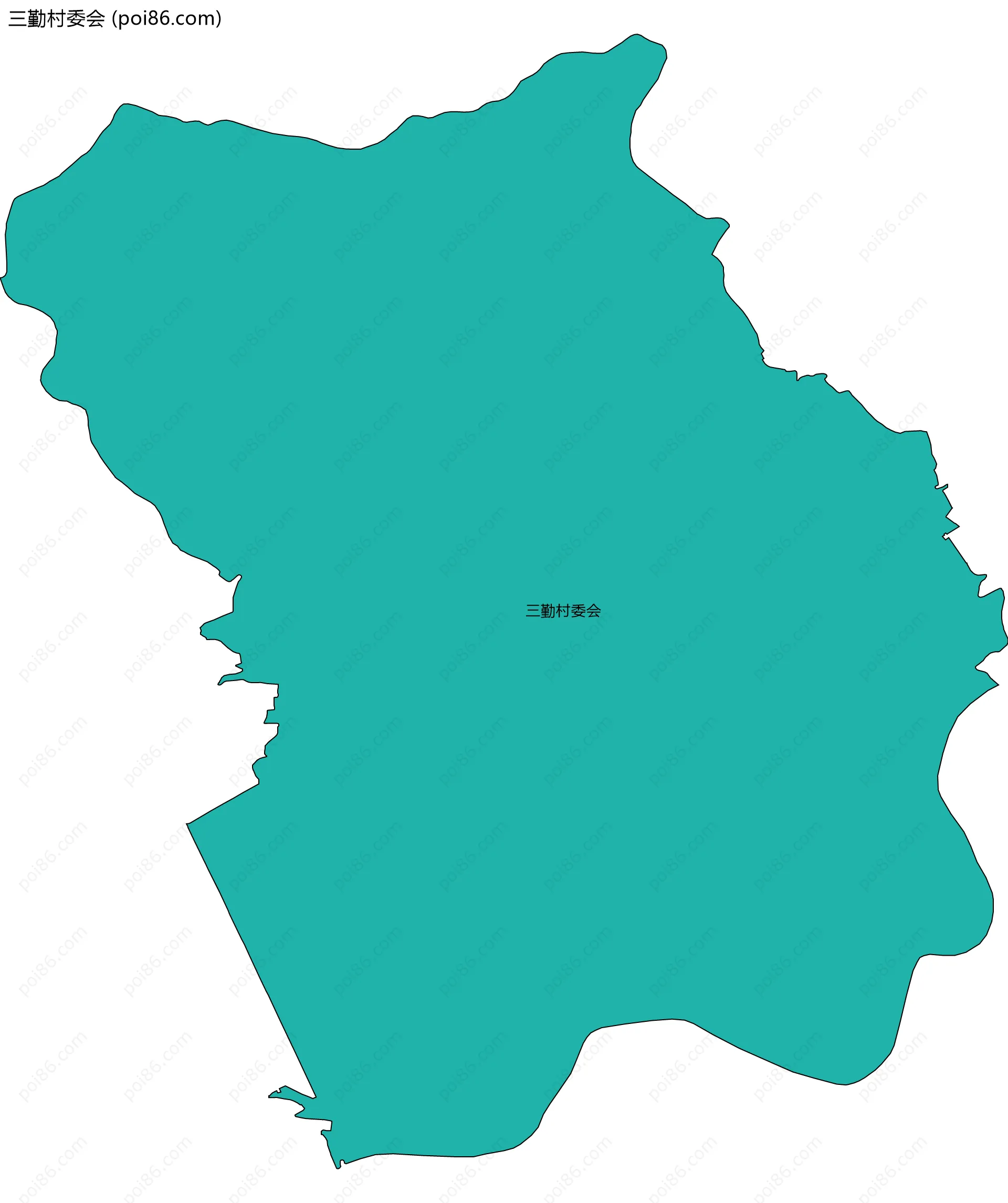 三勤村委会边界地图