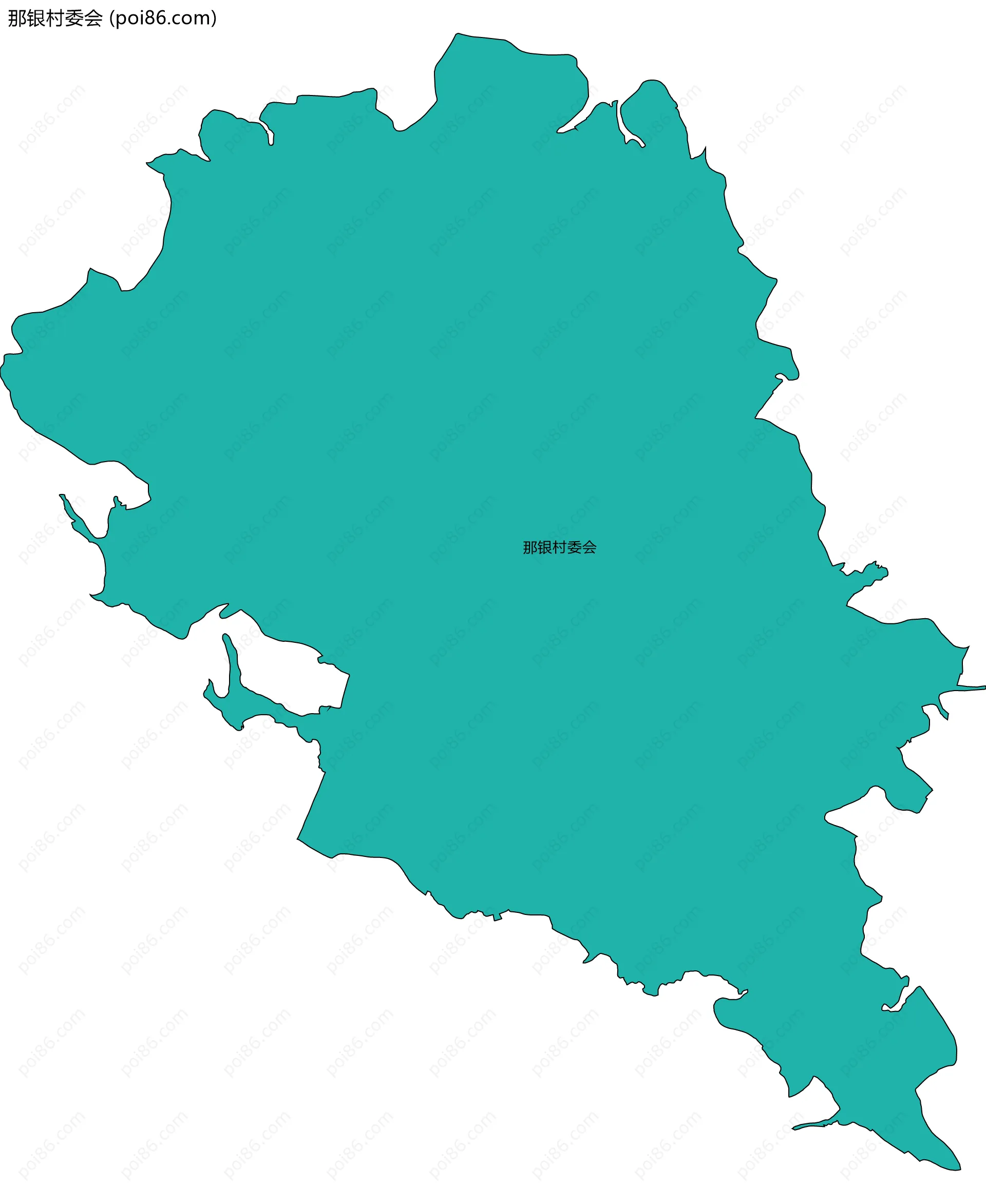 那银村委会边界地图