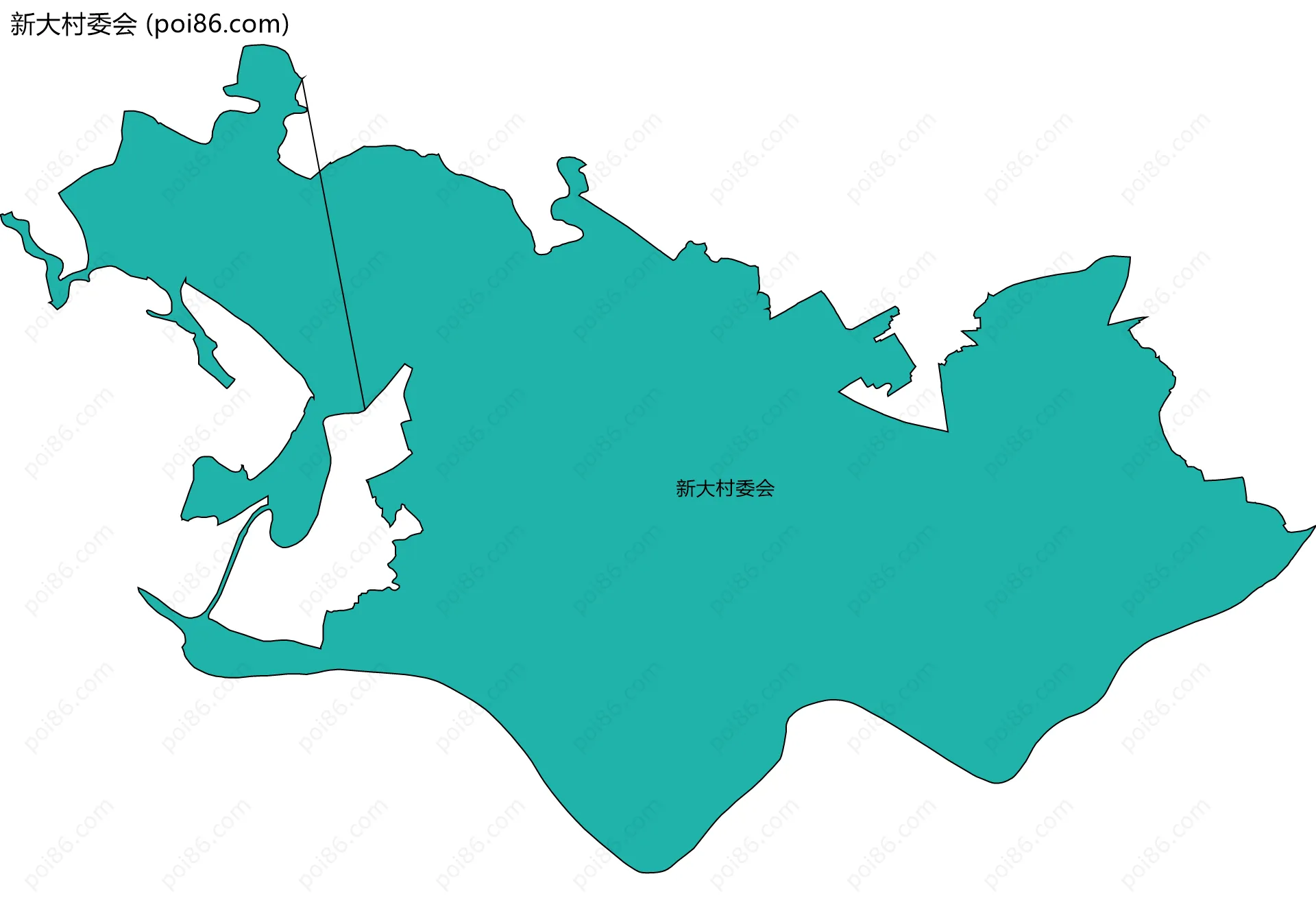 新大村委会边界地图
