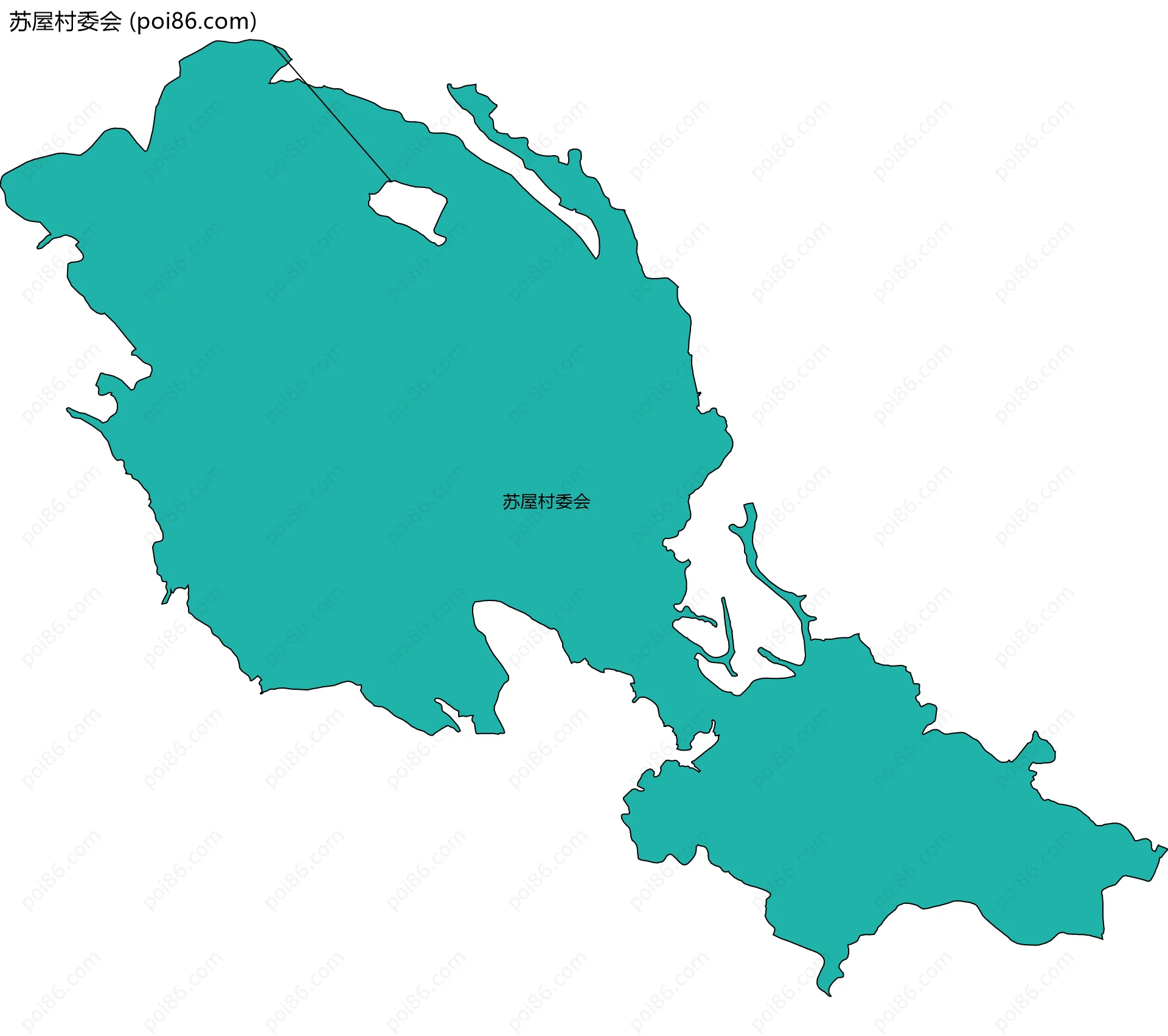 苏屋村委会边界地图