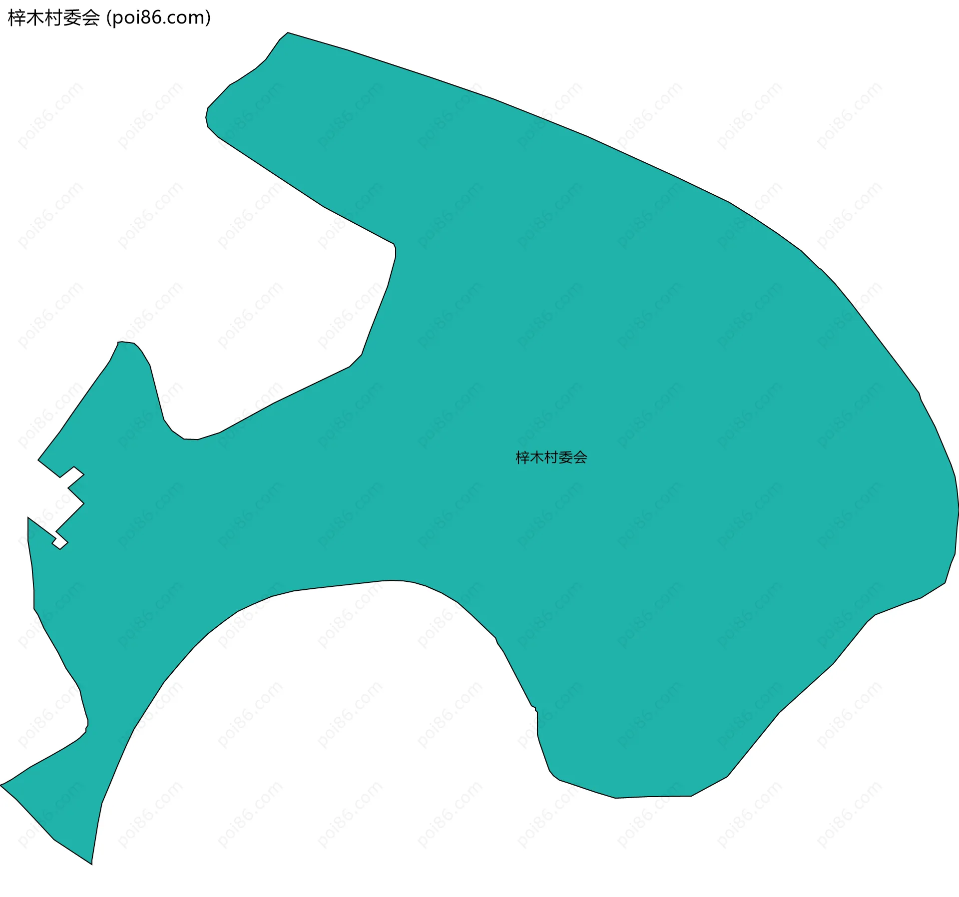 梓木村委会边界地图