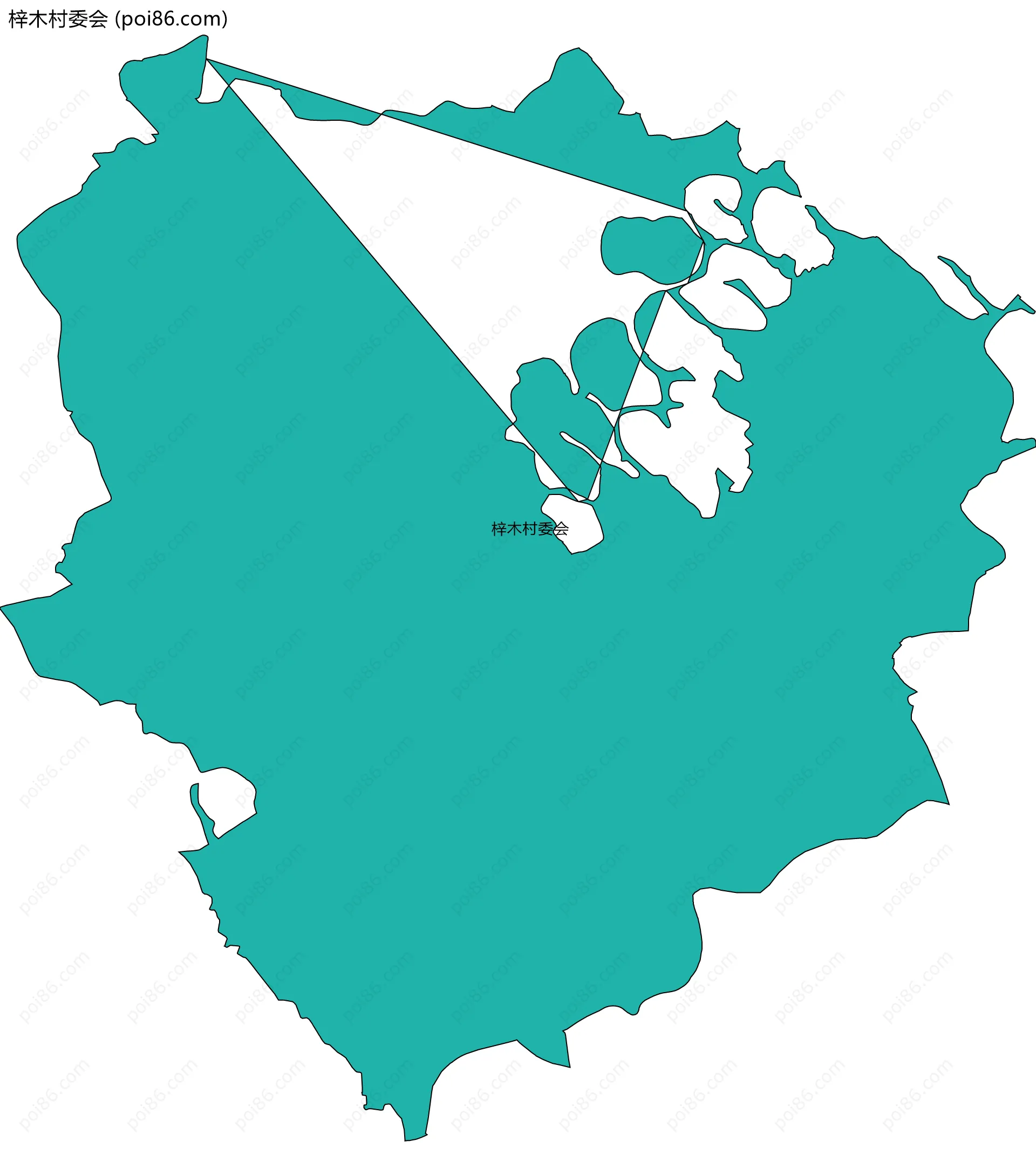 梓木村委会边界地图