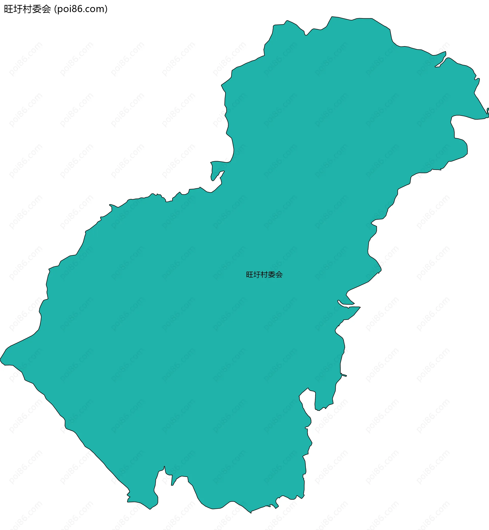 旺圩村委会边界地图