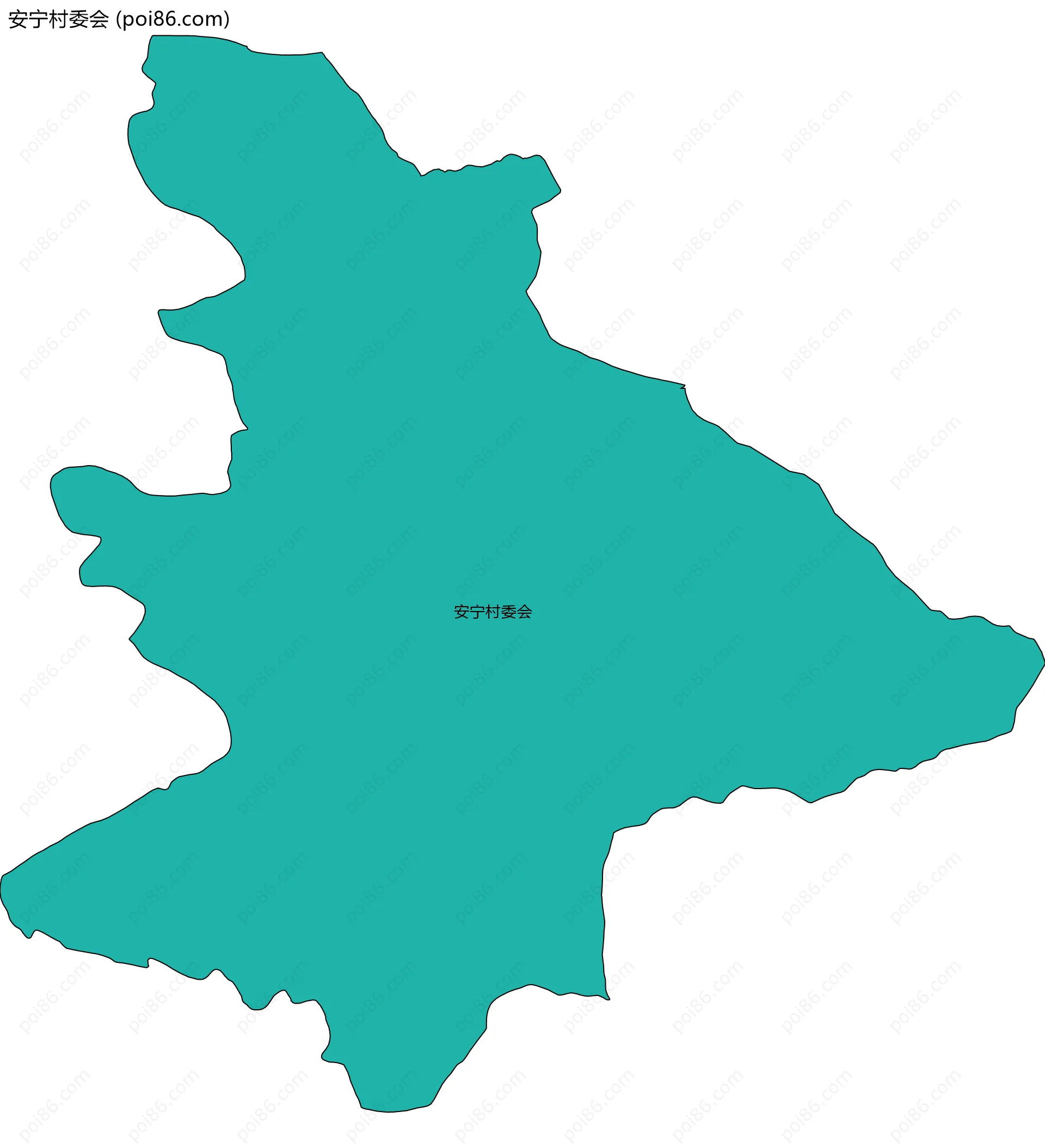 安宁村委会边界地图