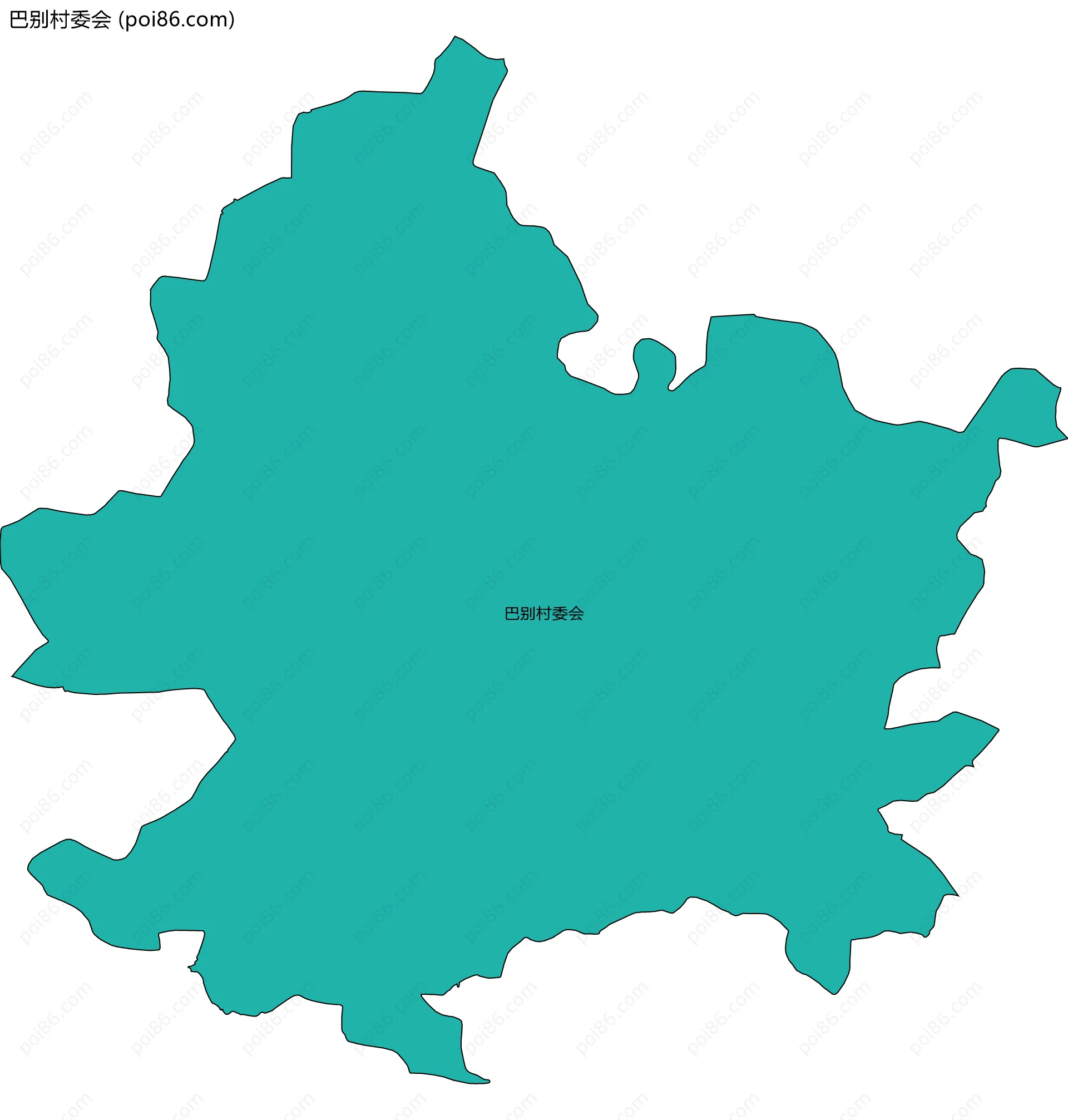 巴别村委会边界地图