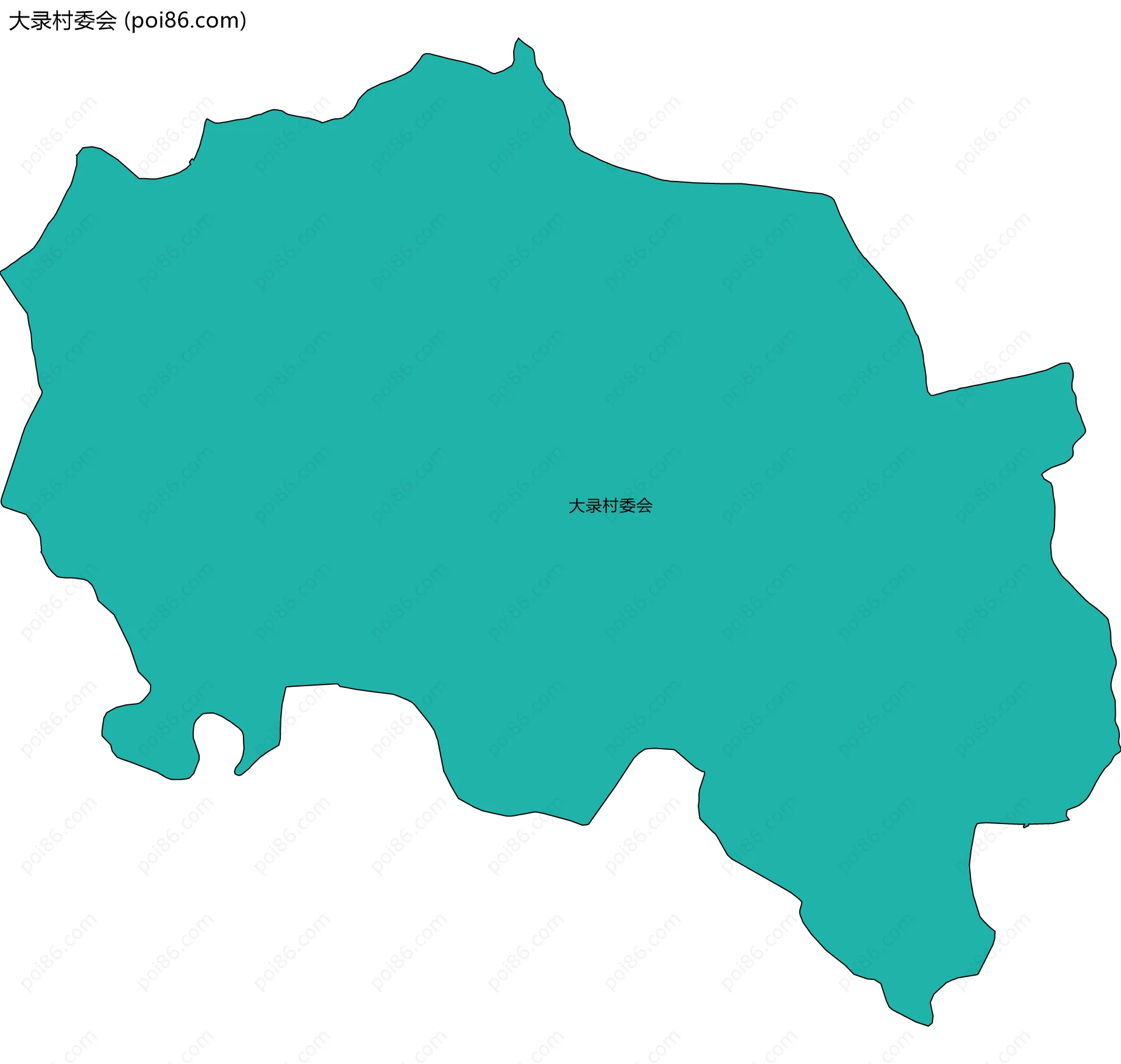 大录村委会边界地图