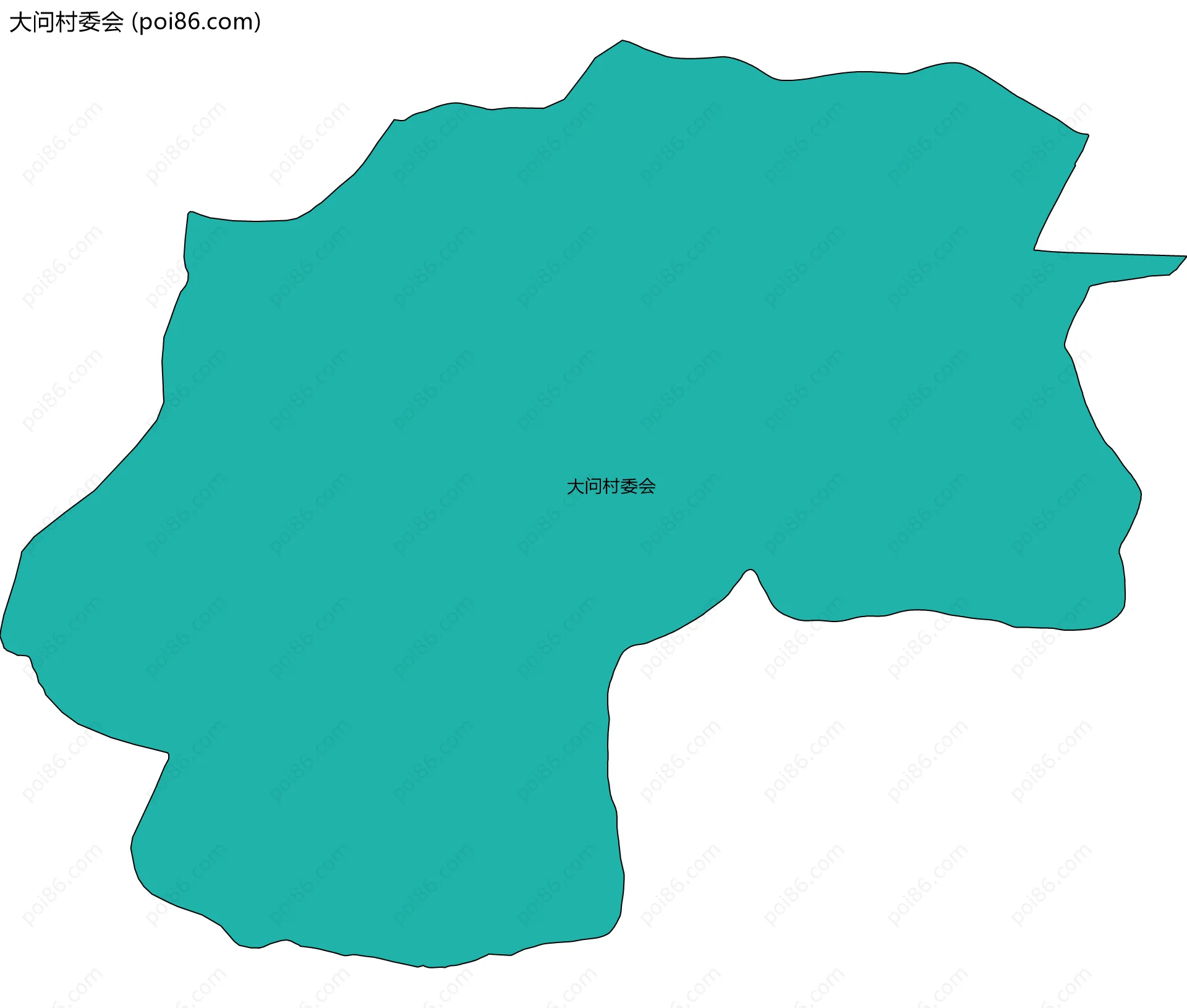大问村委会边界地图