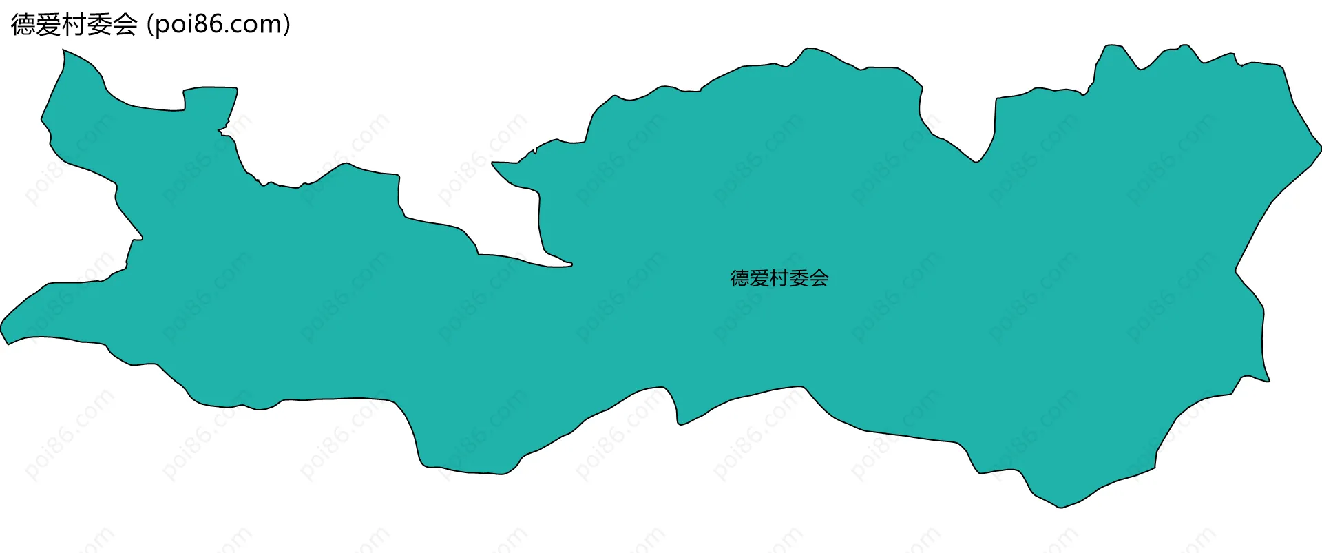 德爱村委会边界地图