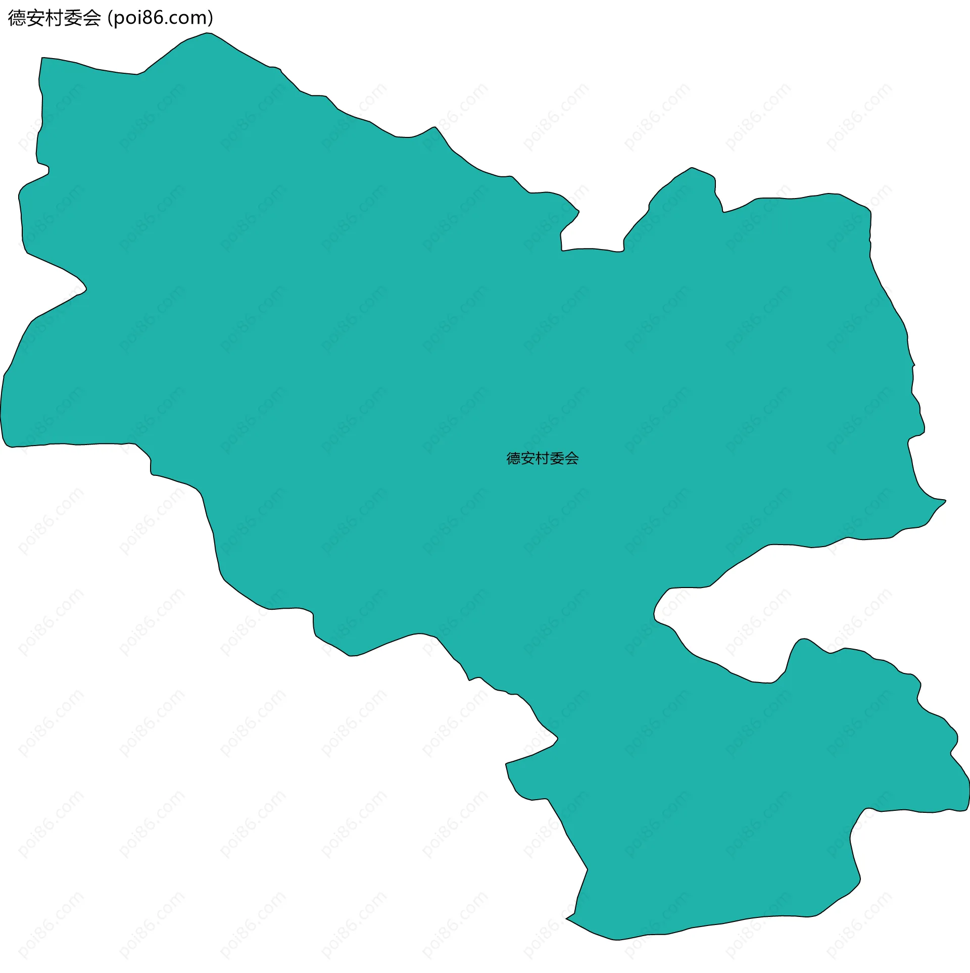 德安村委会边界地图