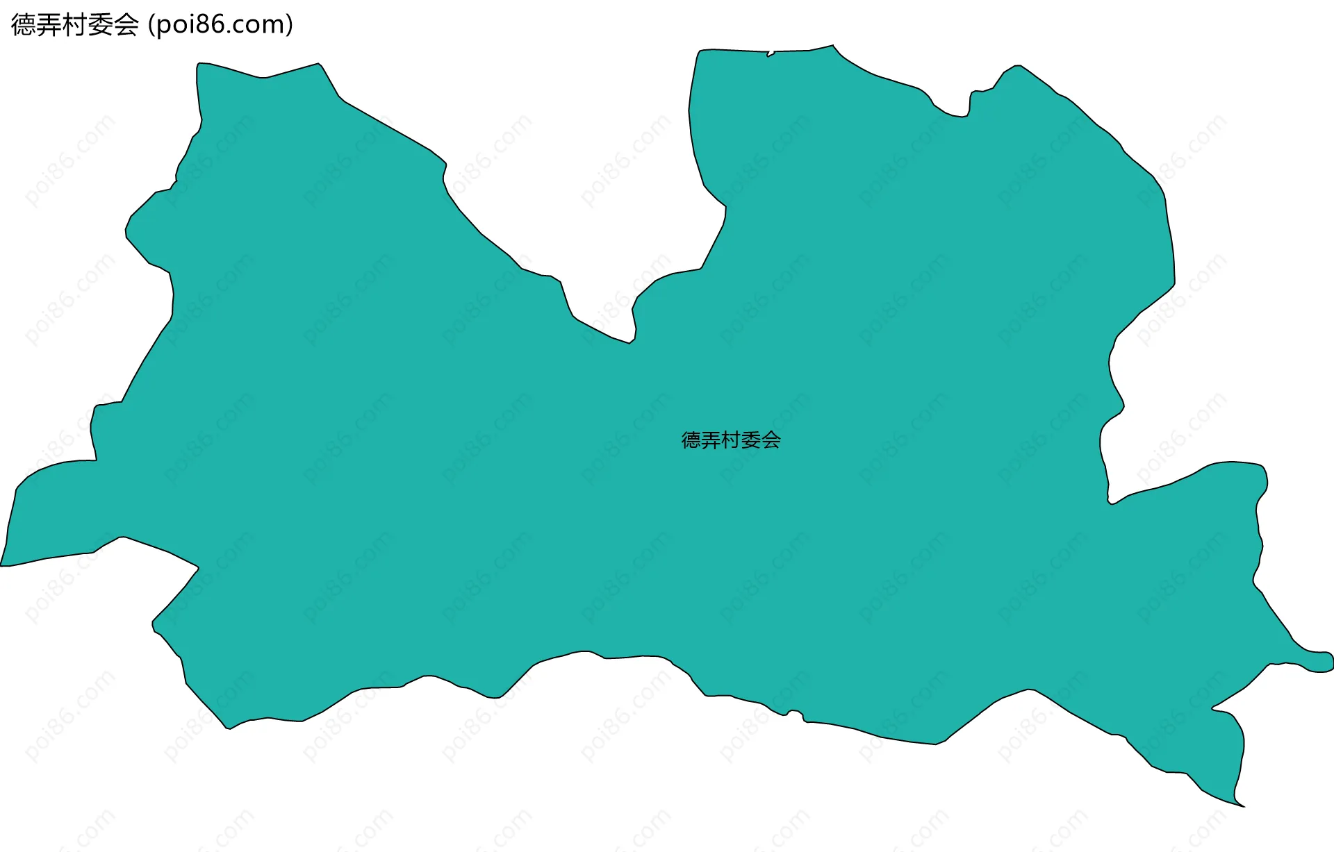 德弄村委会边界地图