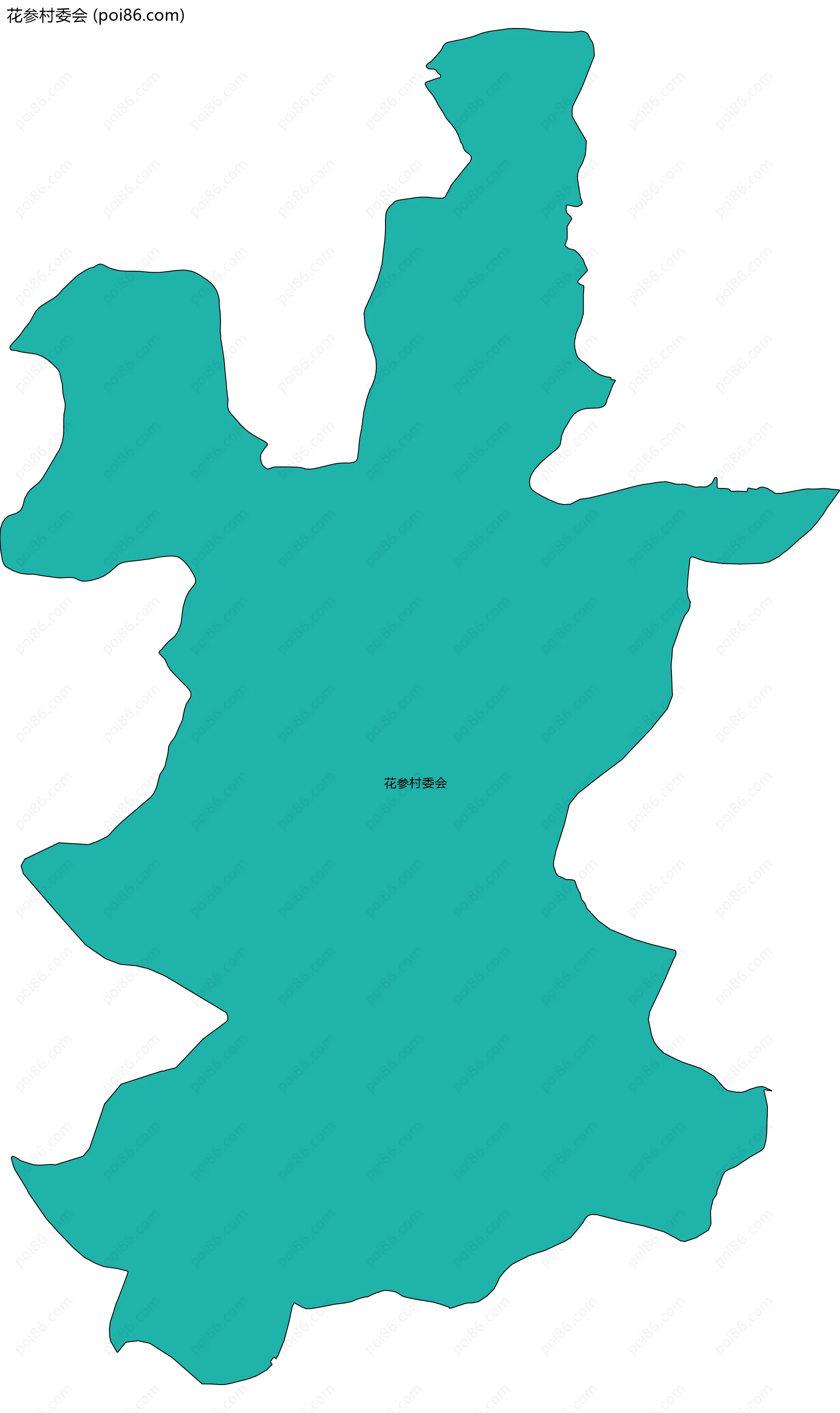 花参村委会边界地图