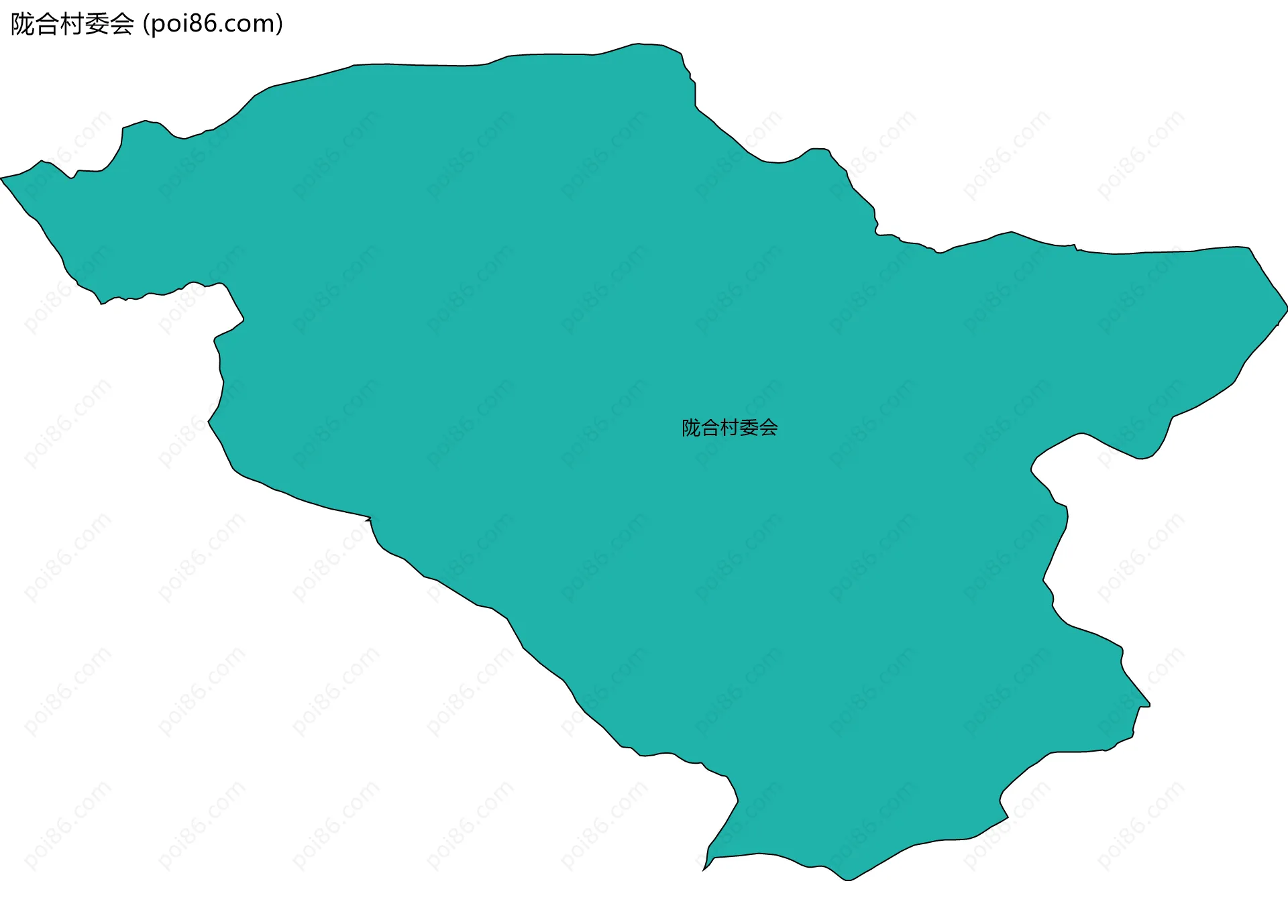 陇合村委会边界地图