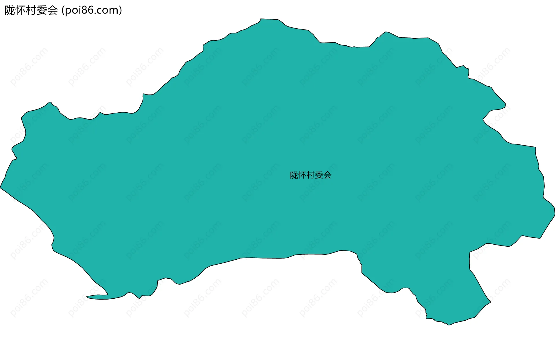 陇怀村委会边界地图