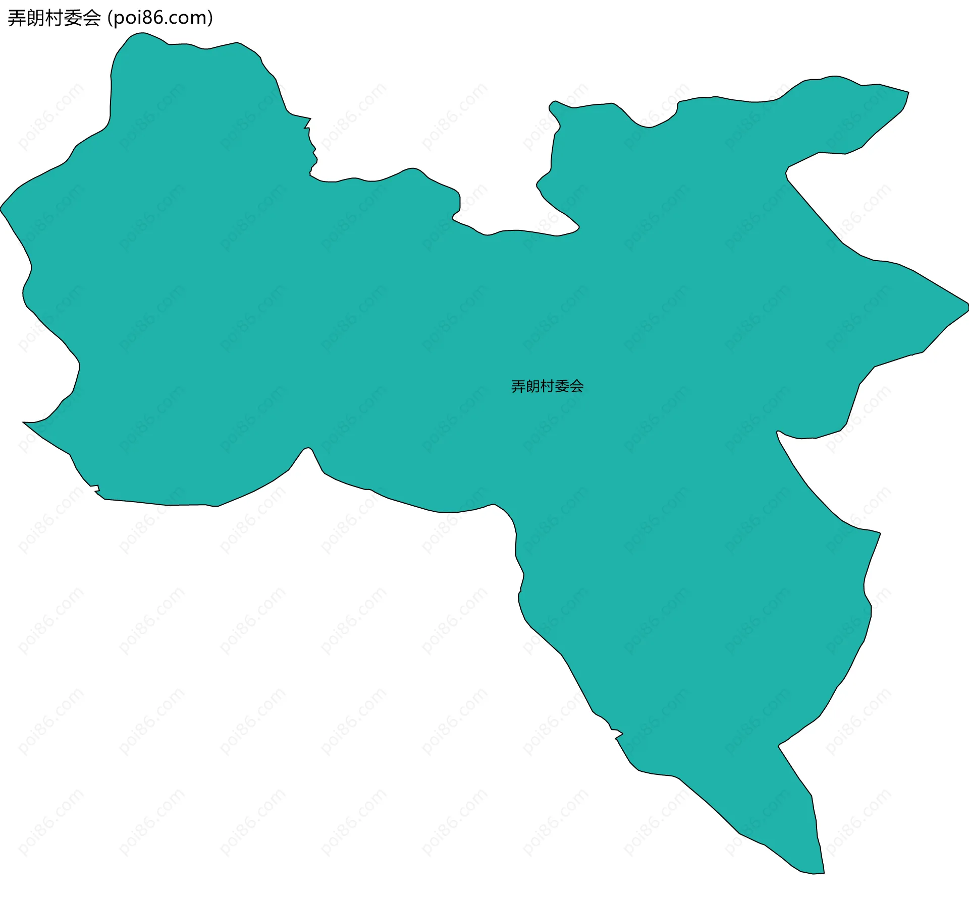 弄朗村委会边界地图