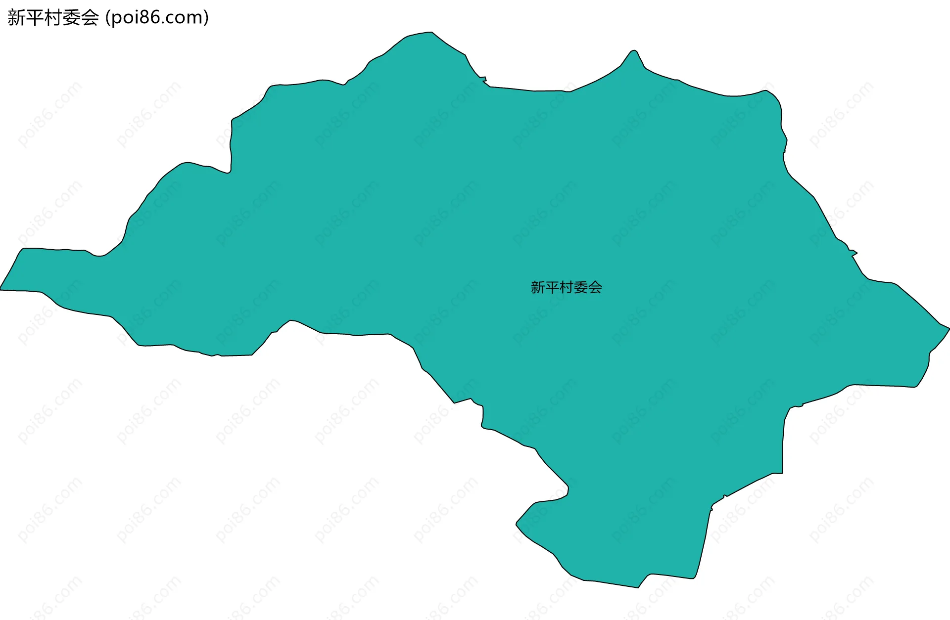 新平村委会边界地图