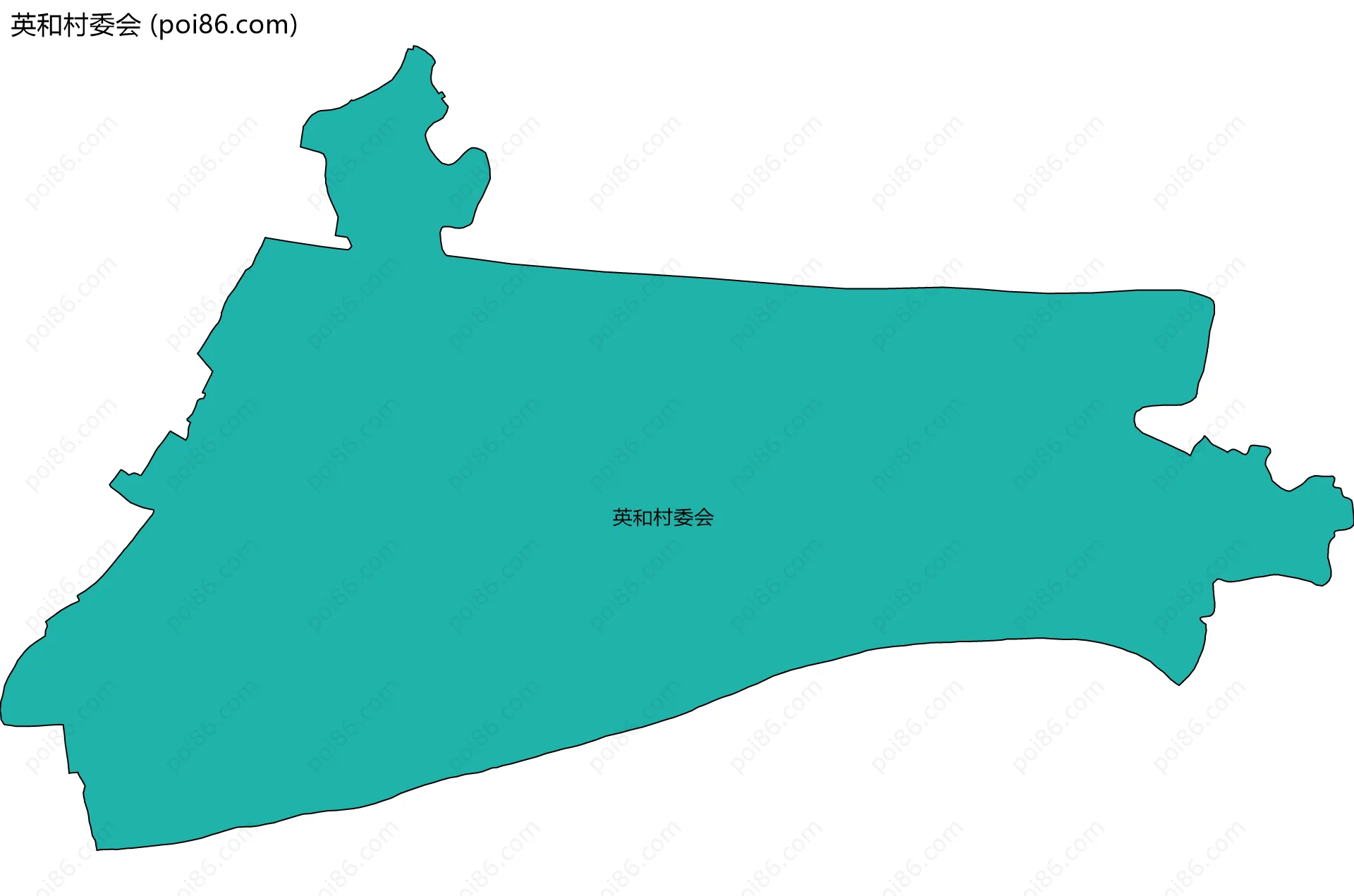 英和村委会边界地图