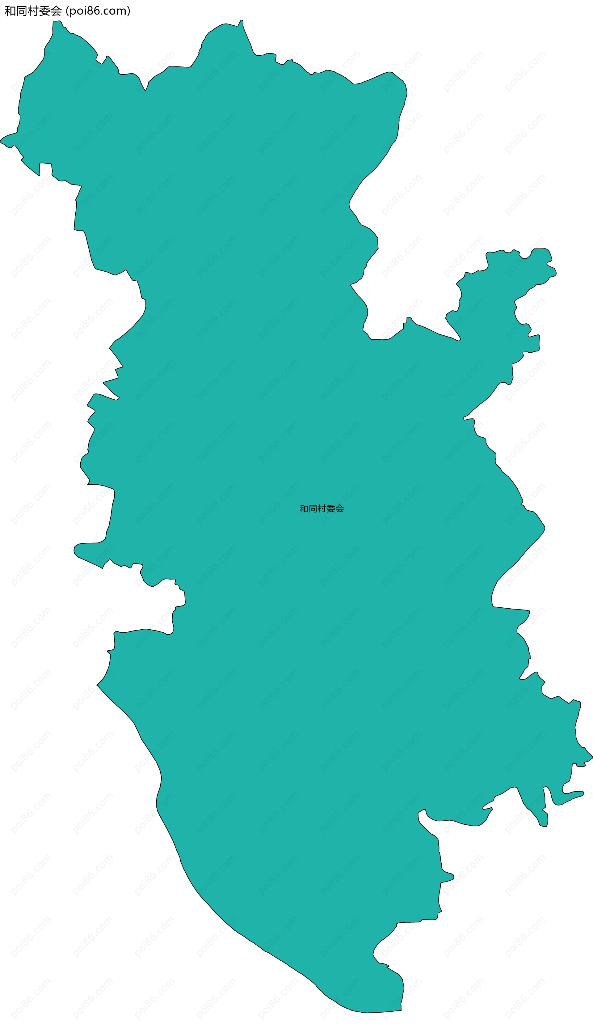 和同村委会边界地图