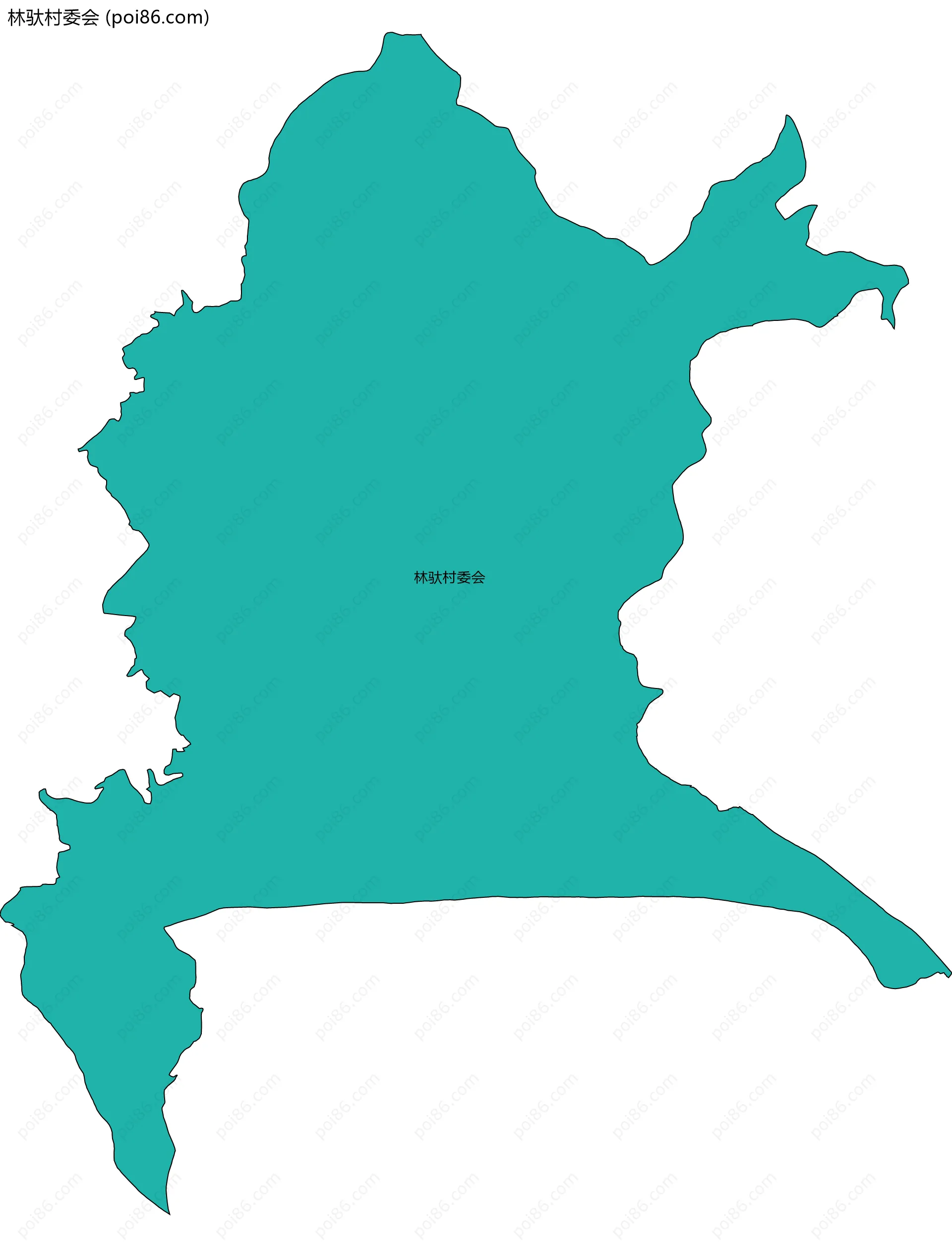 林驮村委会边界地图