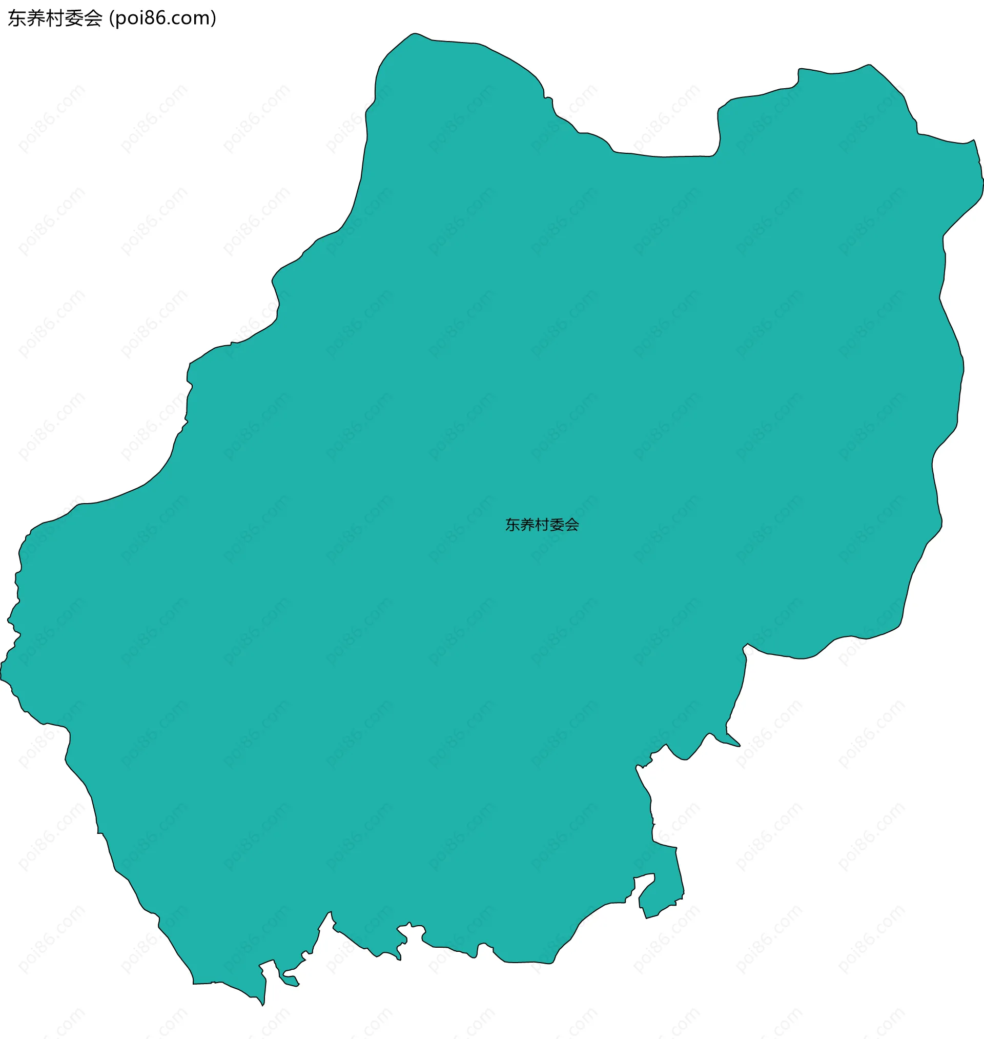 东养村委会边界地图