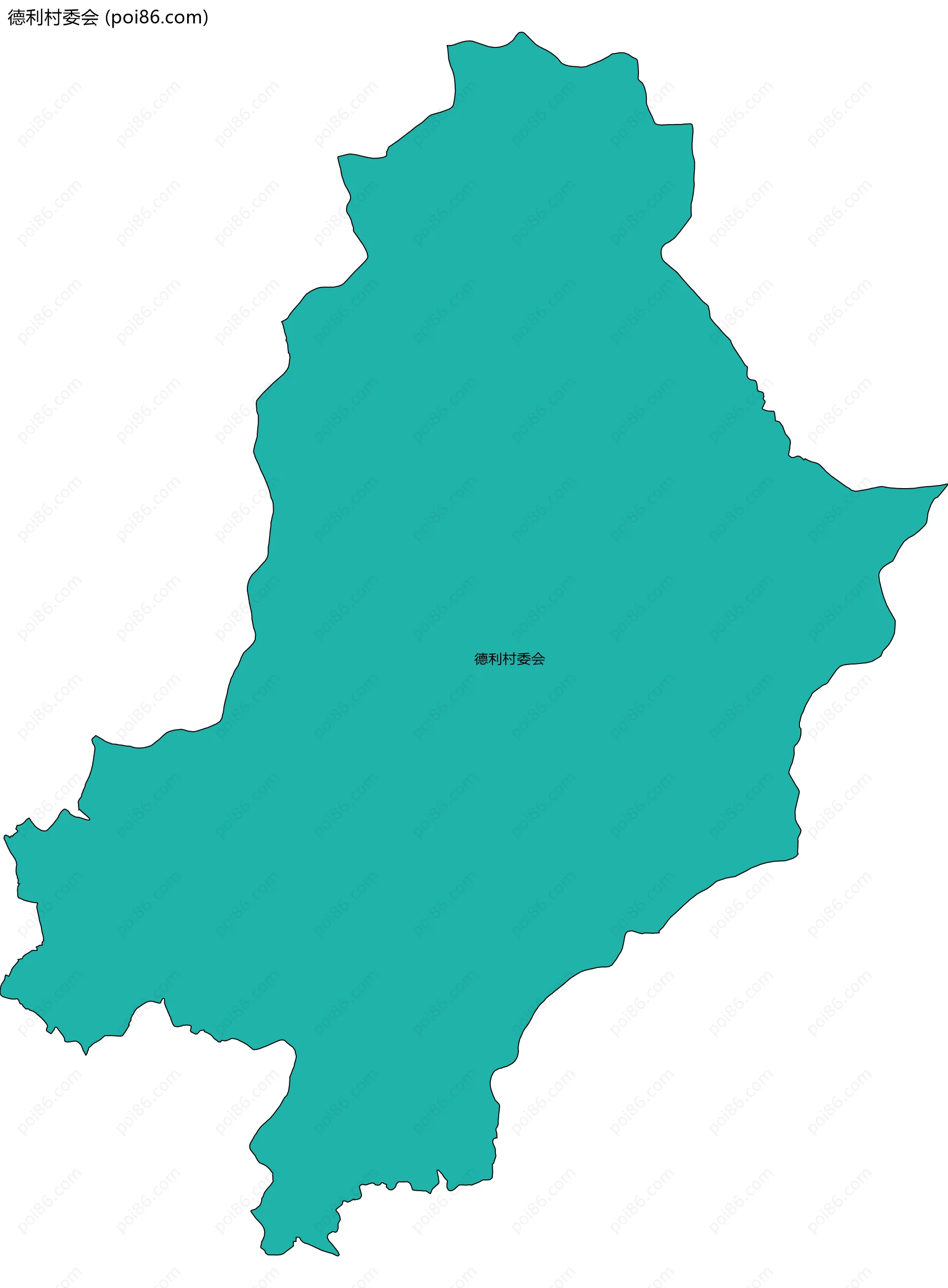 德利村委会边界地图