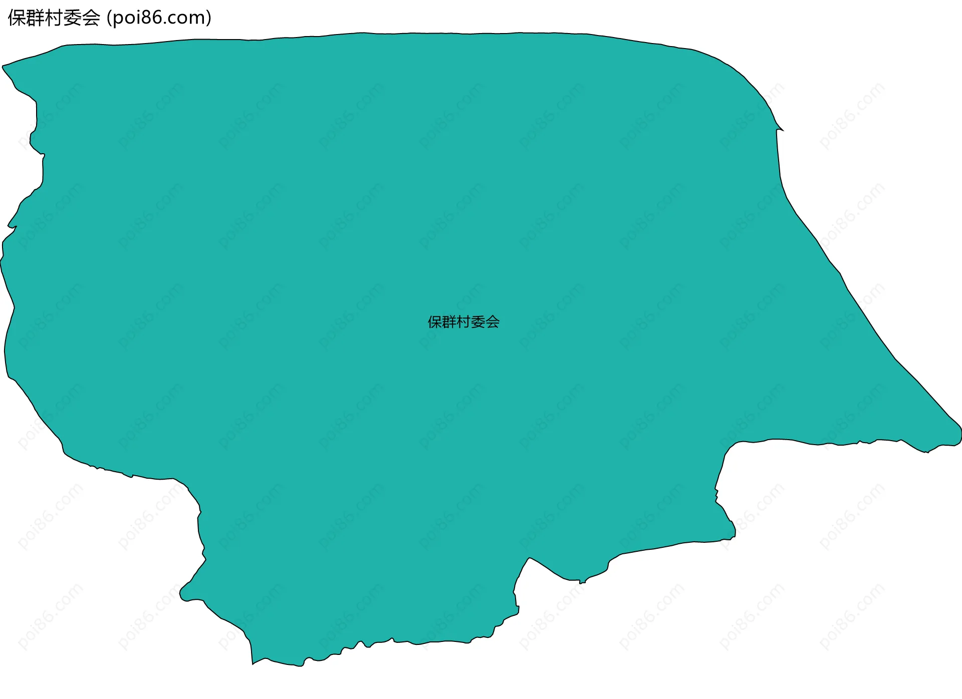 保群村委会边界地图