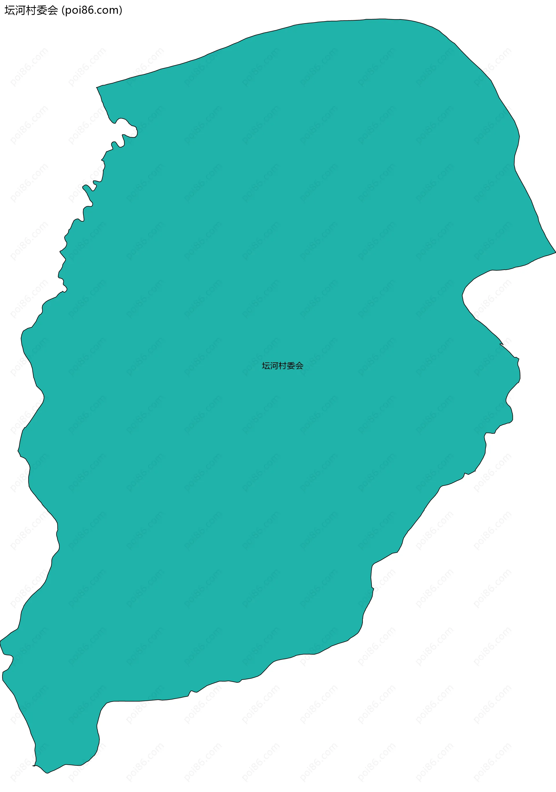 坛河村委会边界地图