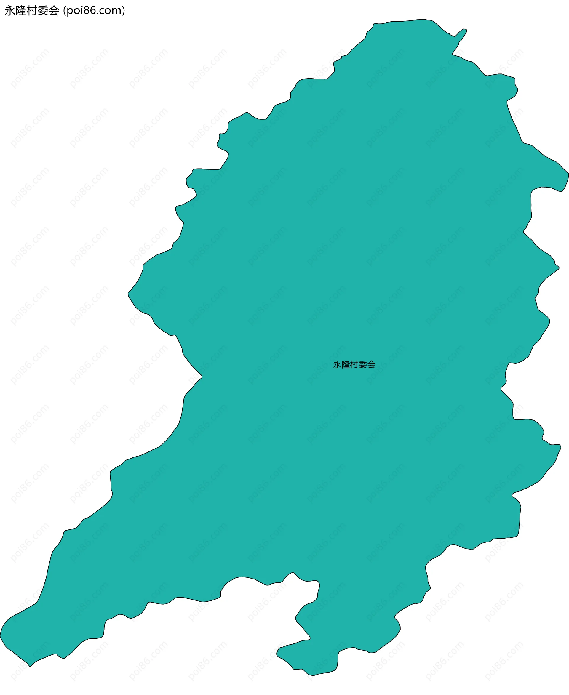 永隆村委会边界地图