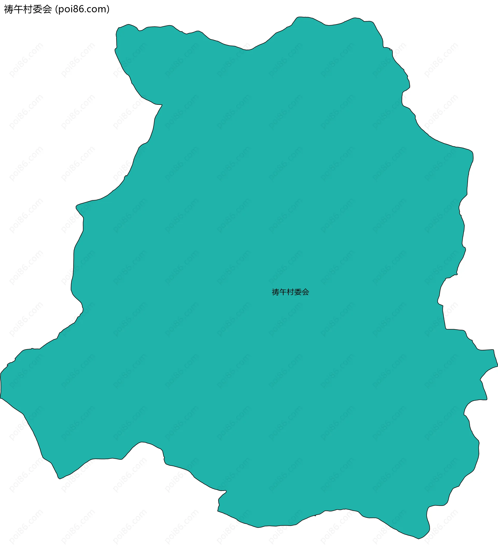 祷午村委会边界地图