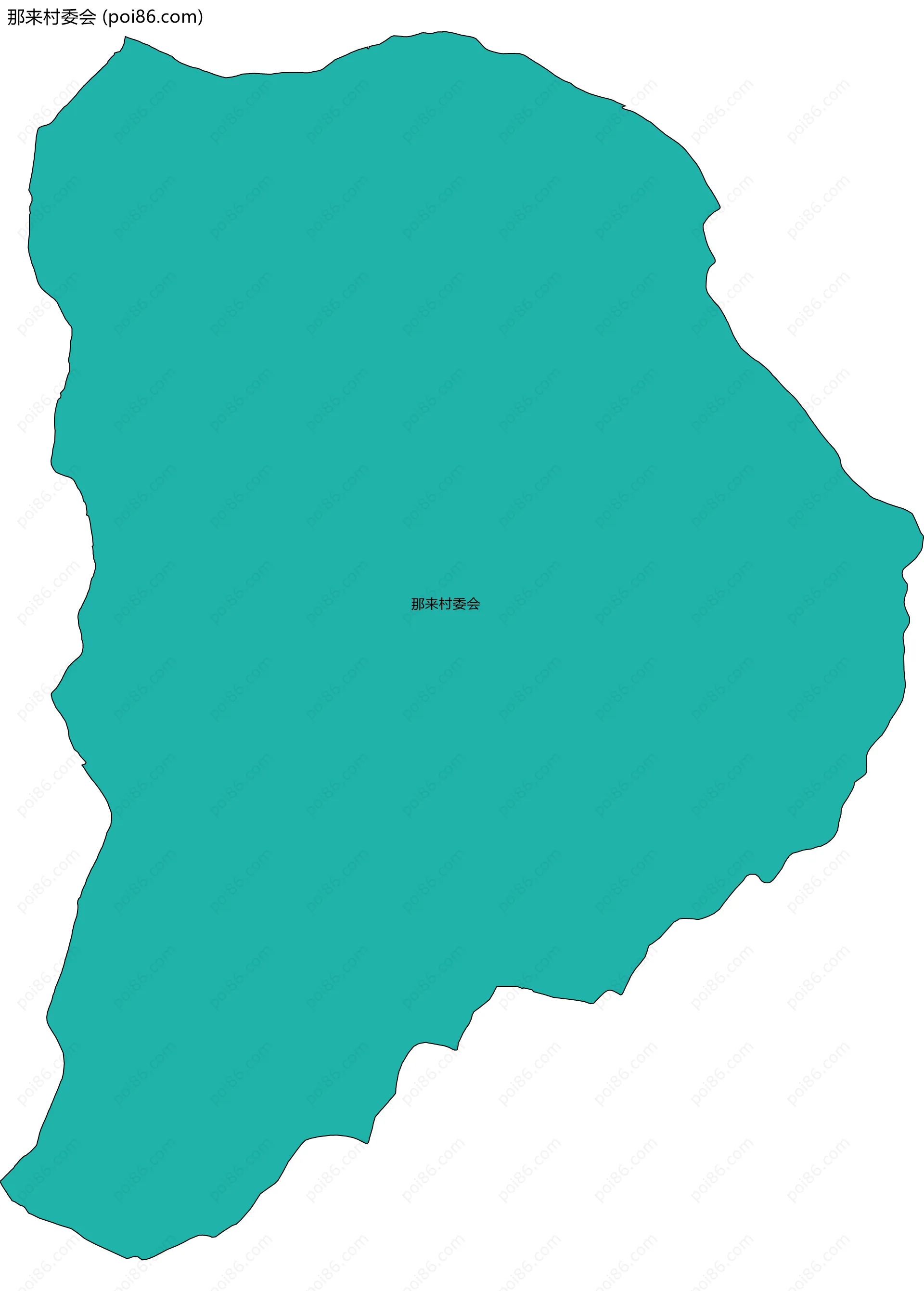 那来村委会边界地图