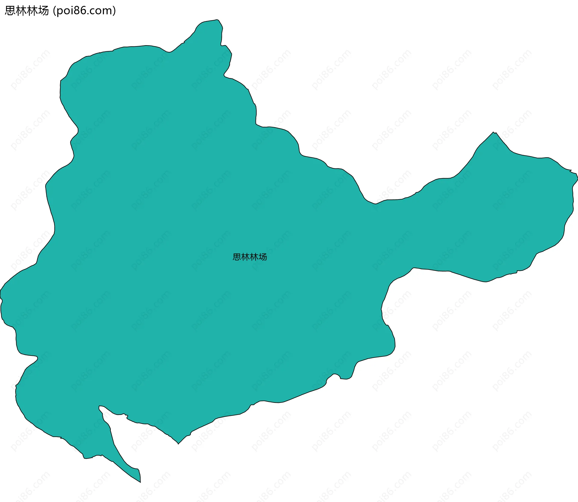 思林林场边界地图