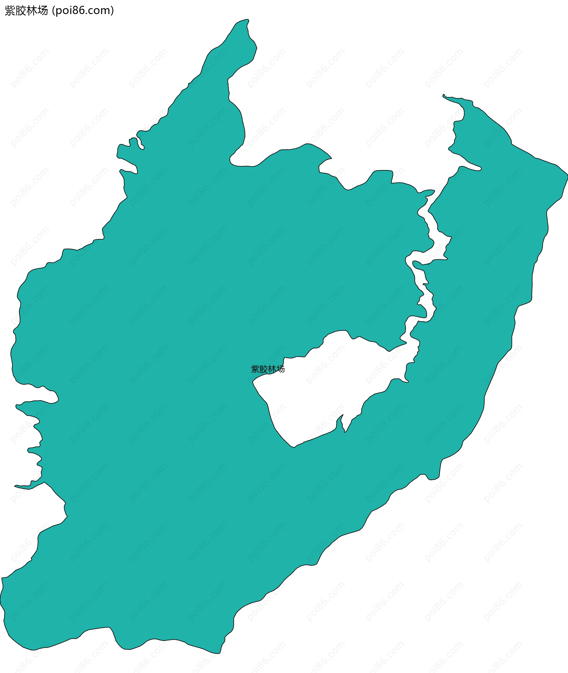 紫胶林场边界地图