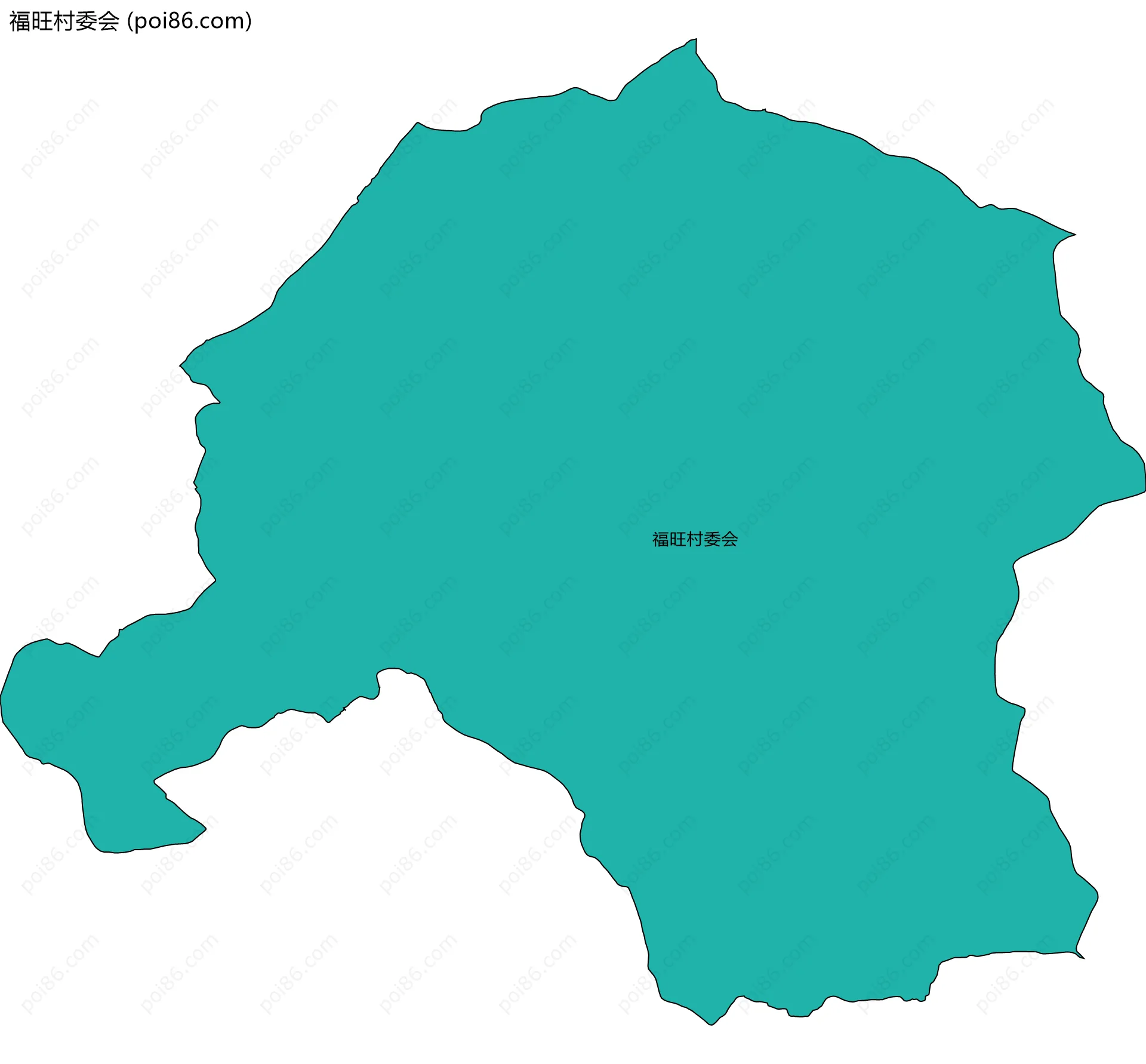 福旺村委会边界地图