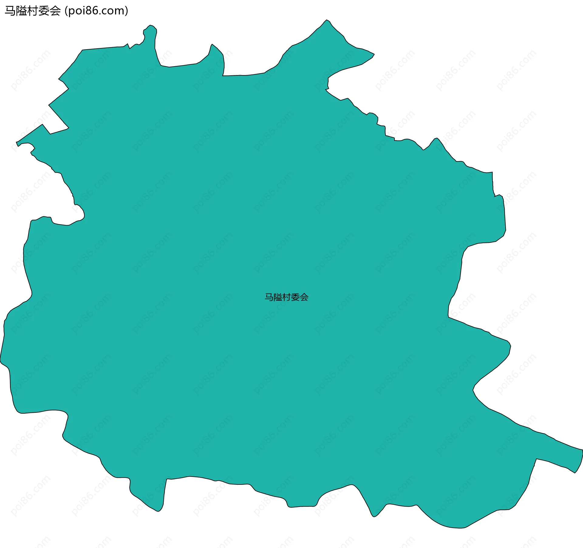 马隘村委会边界地图
