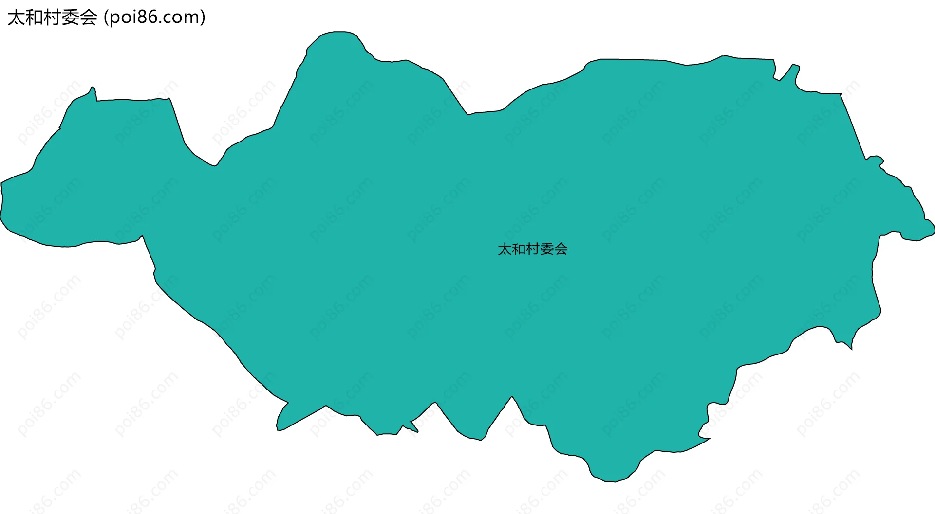 太和村委会边界地图