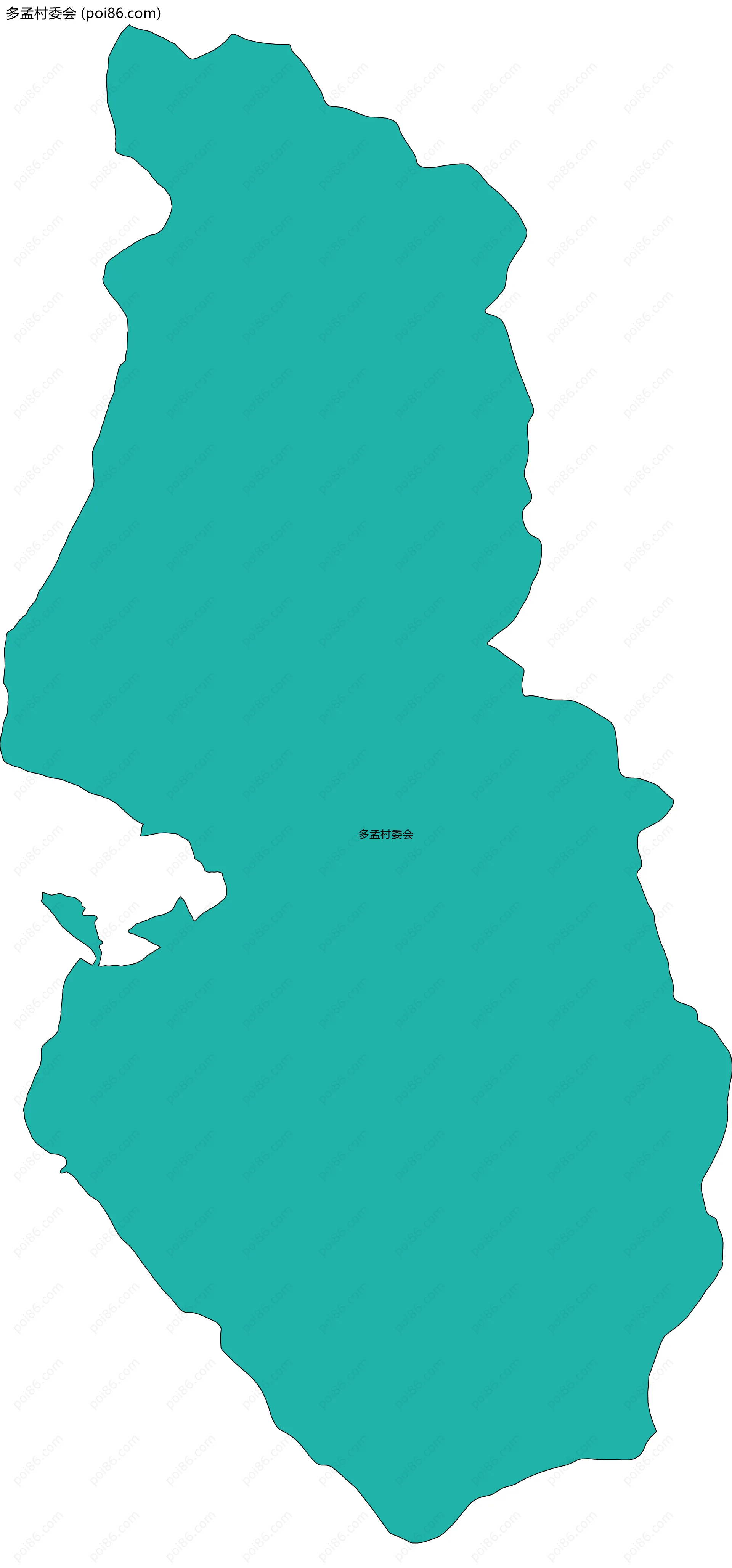 多孟村委会边界地图