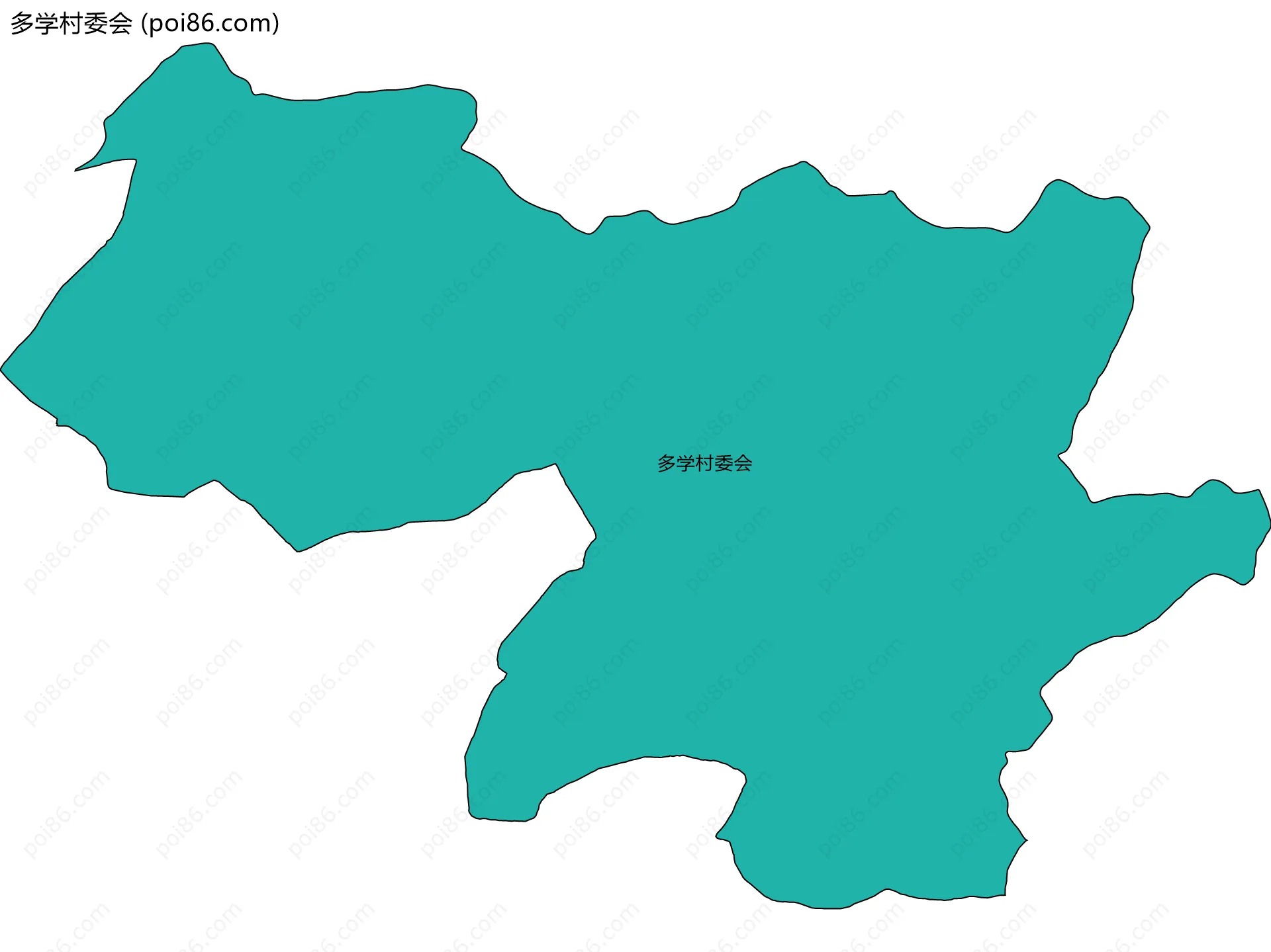 多学村委会边界地图