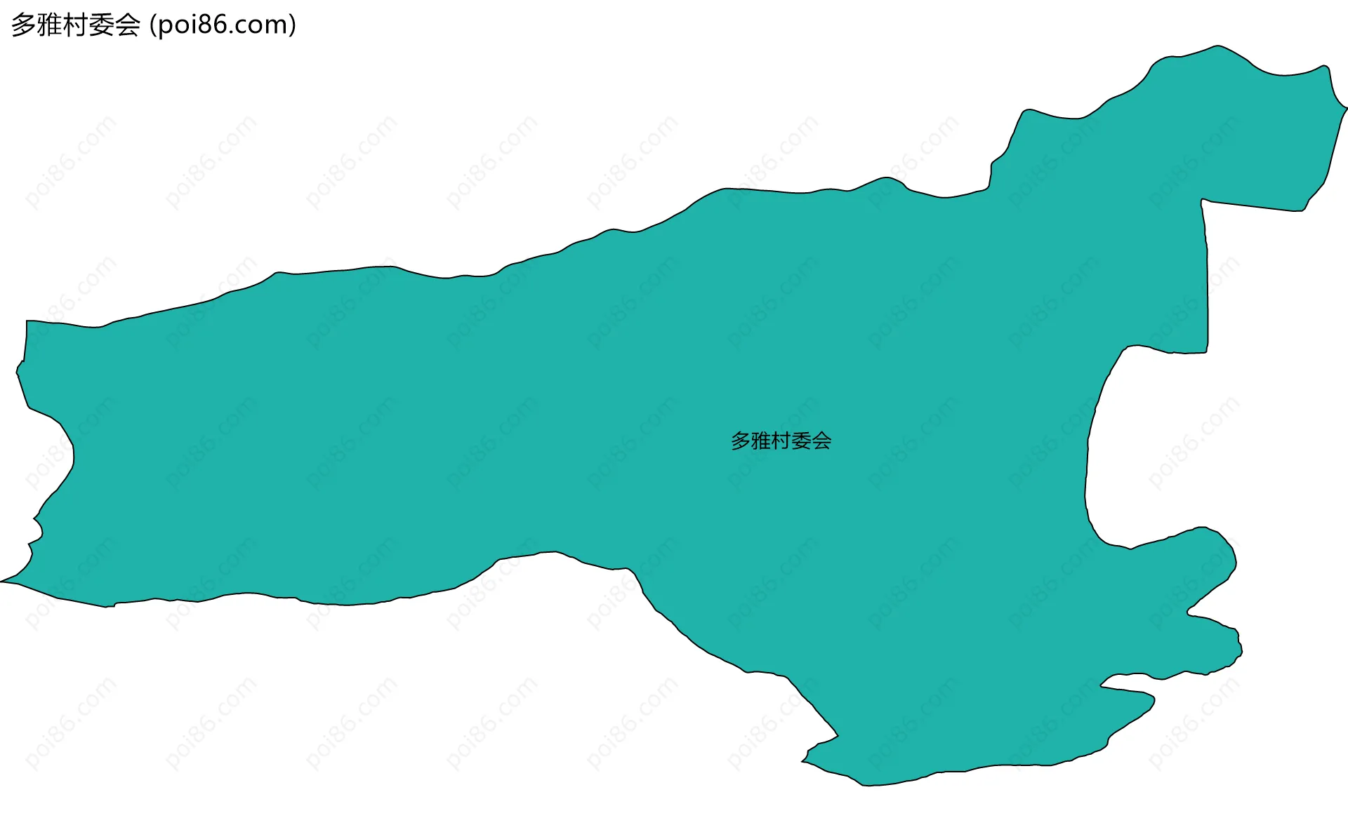 多雅村委会边界地图