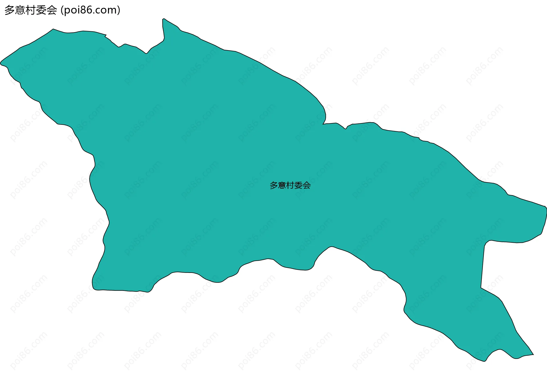 多意村委会边界地图