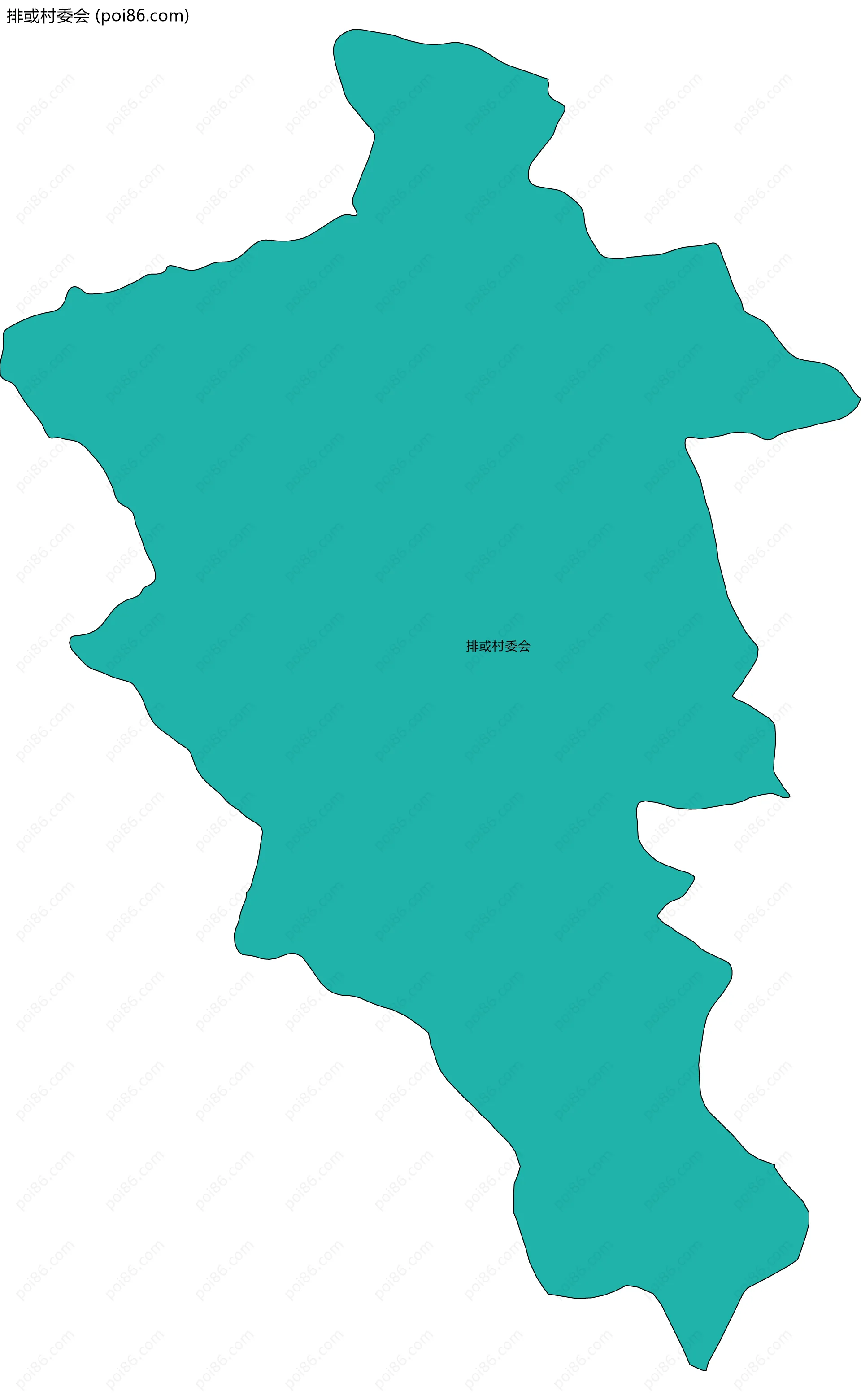 排或村委会边界地图