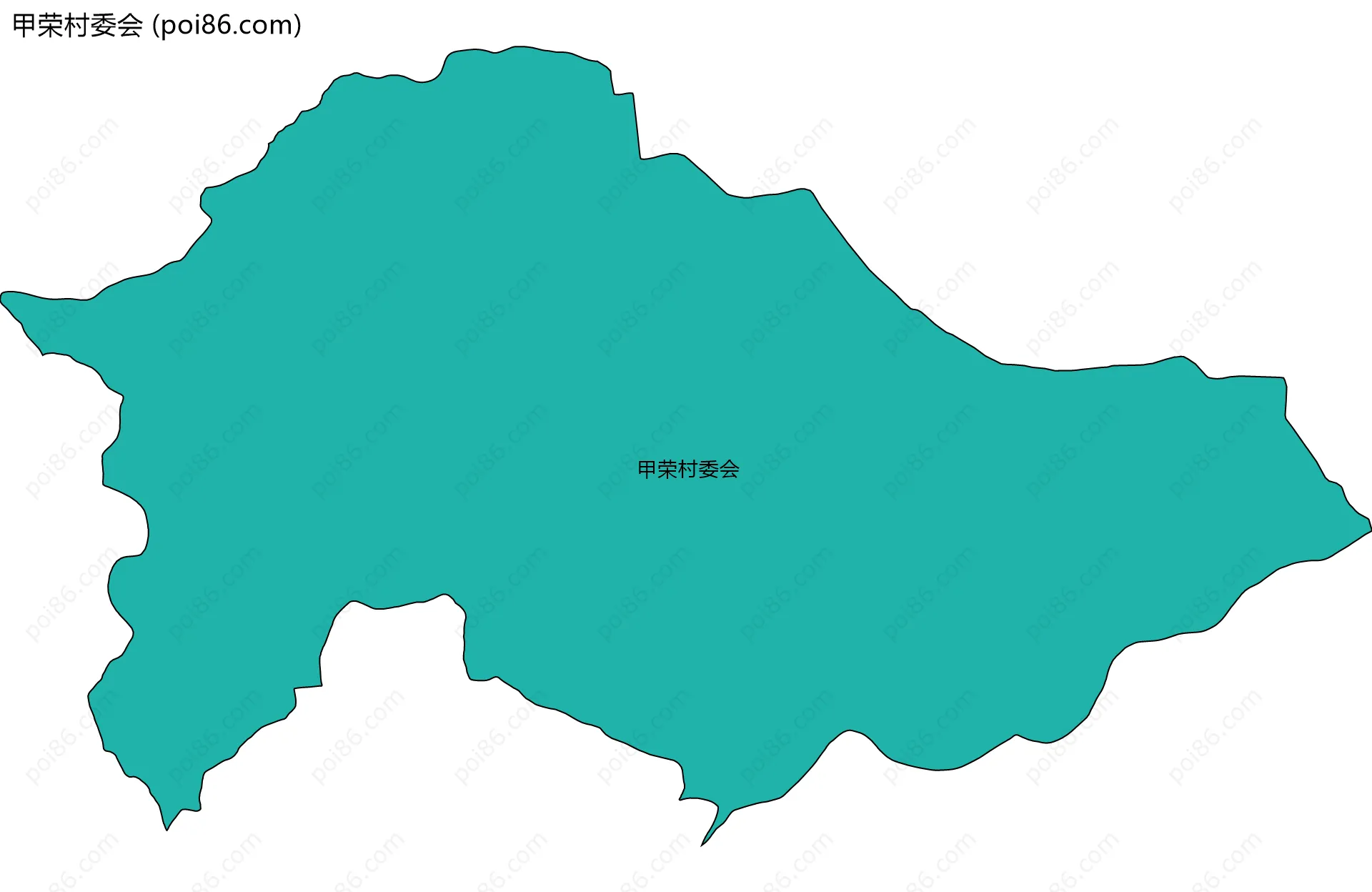 甲荣村委会边界地图