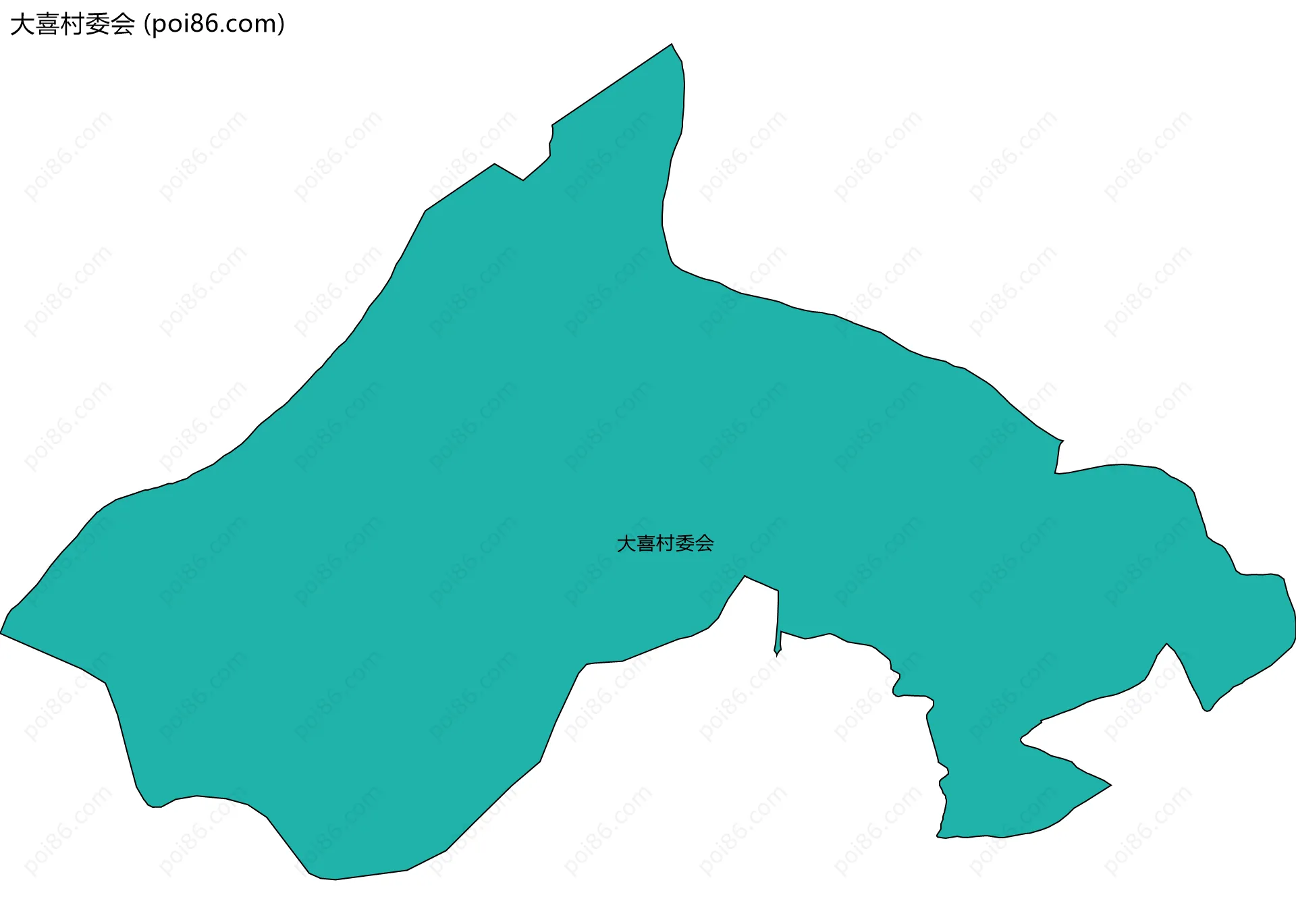 大喜村委会边界地图