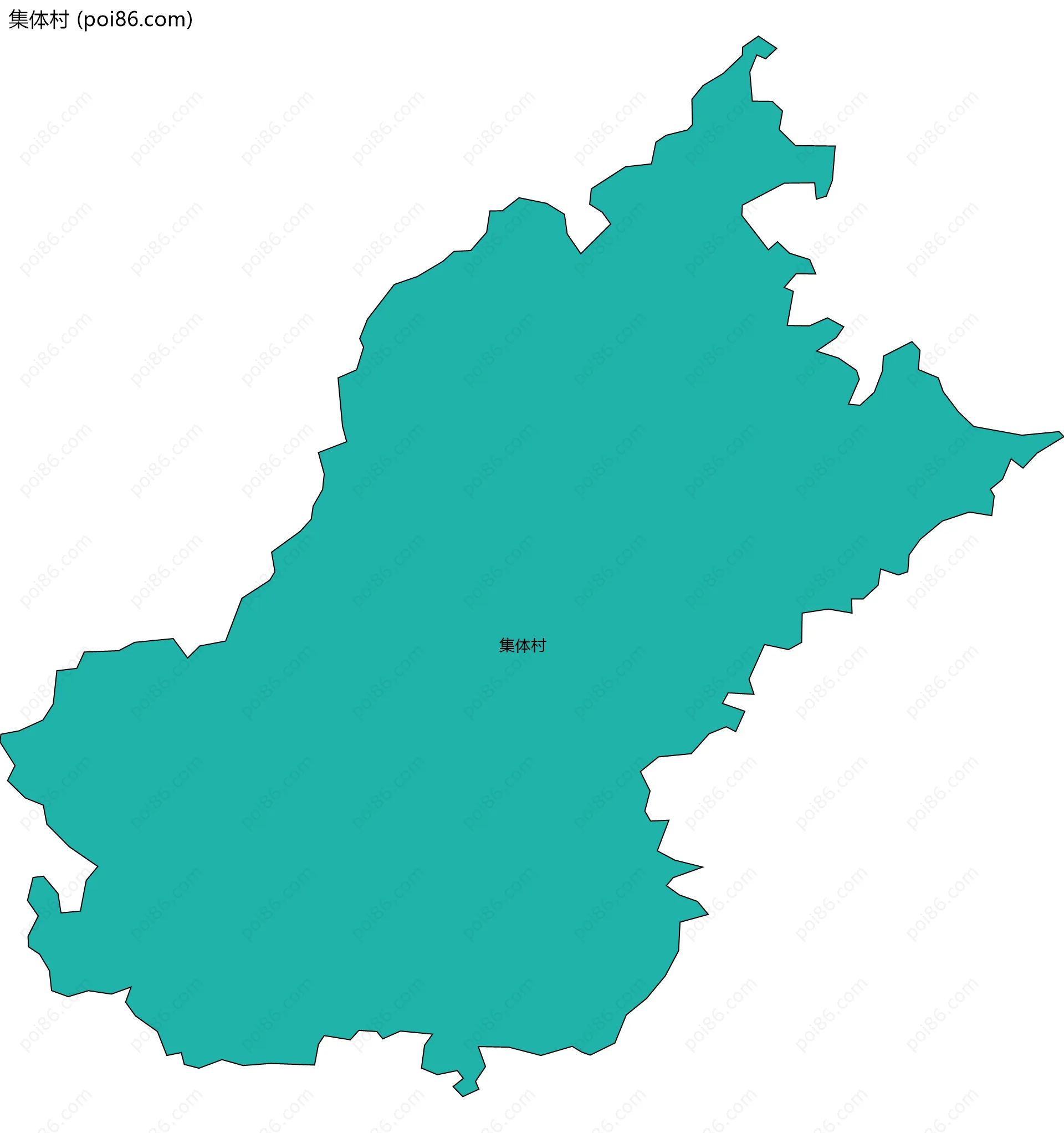 集体村边界地图