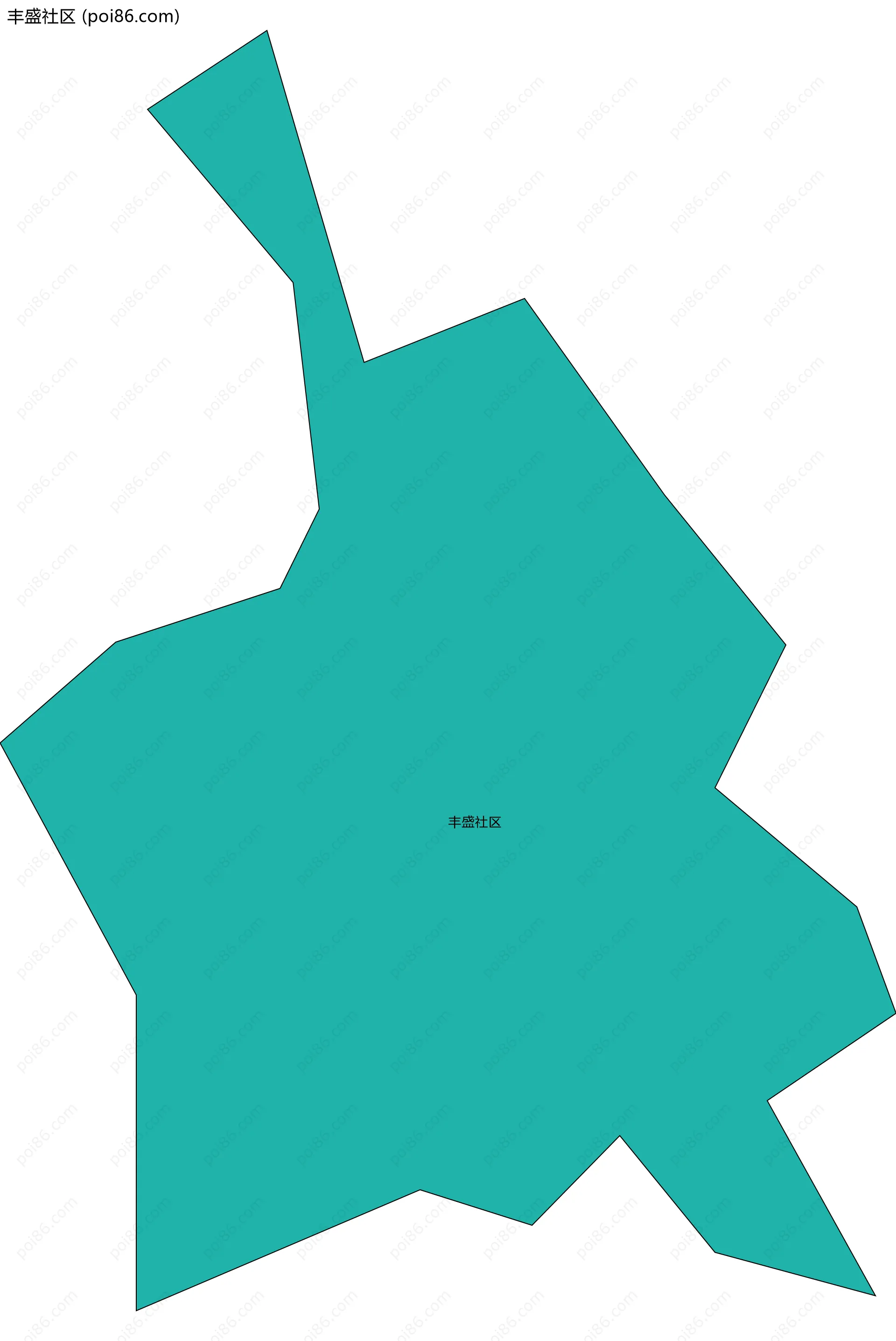 丰盛社区边界地图
