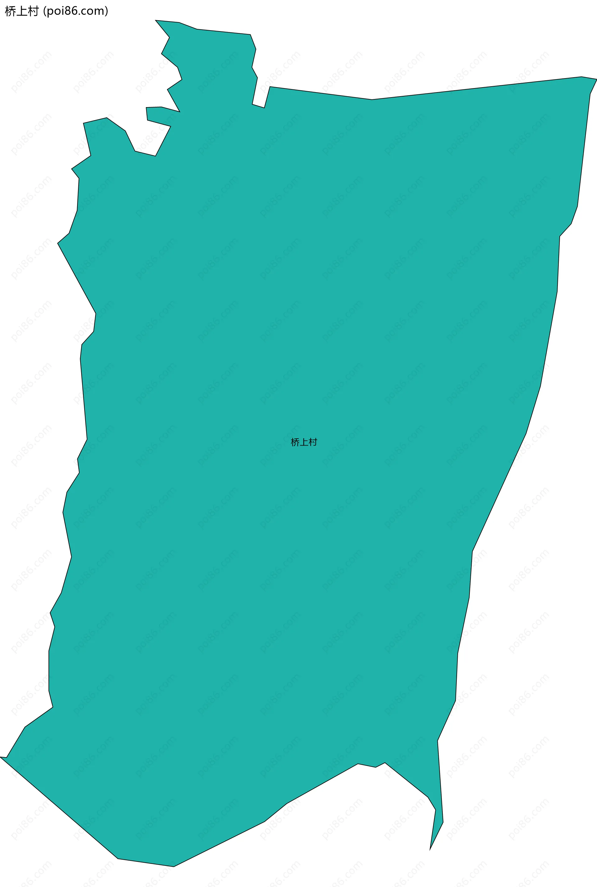 桥上村边界地图