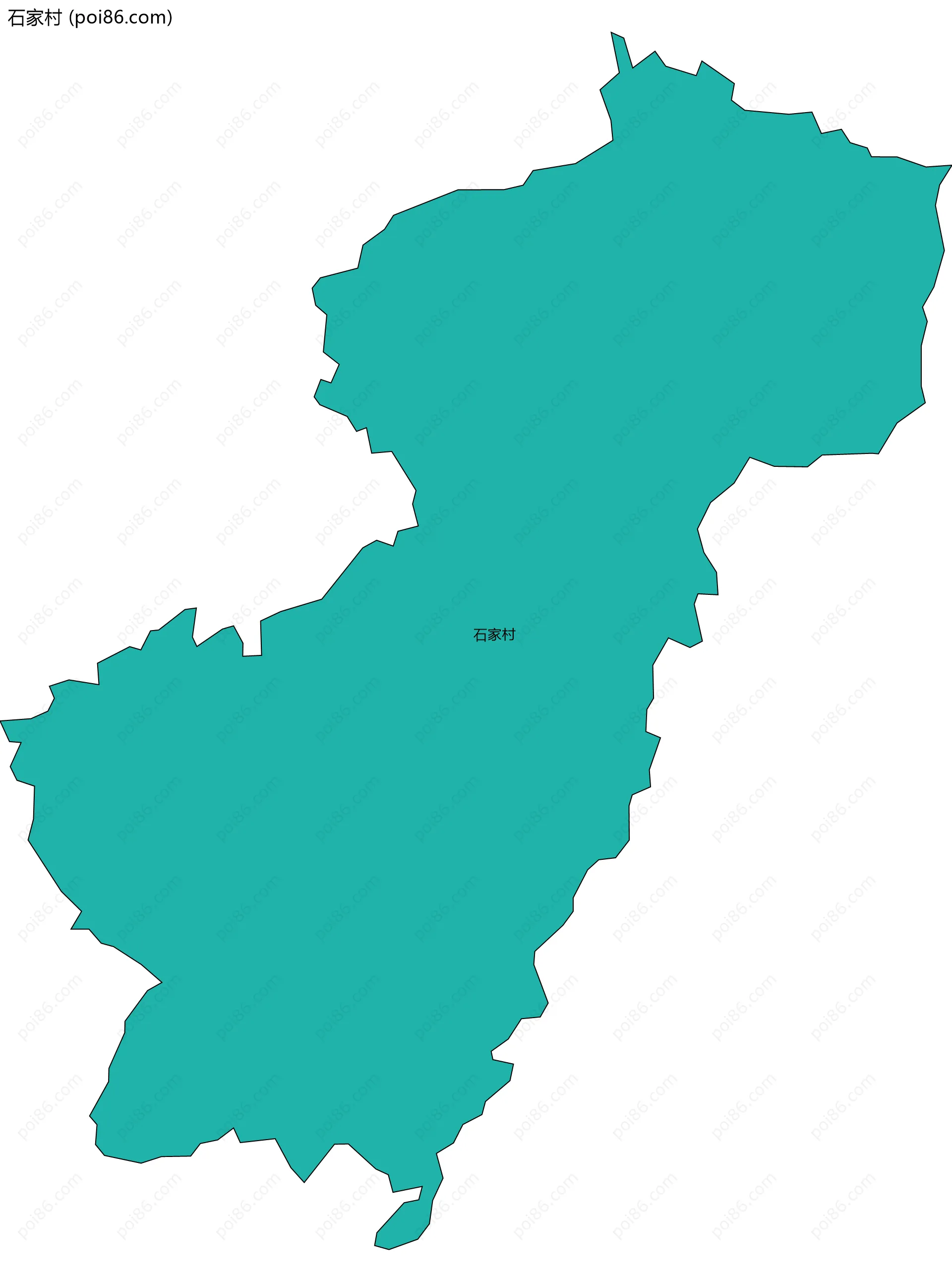 石家村边界地图