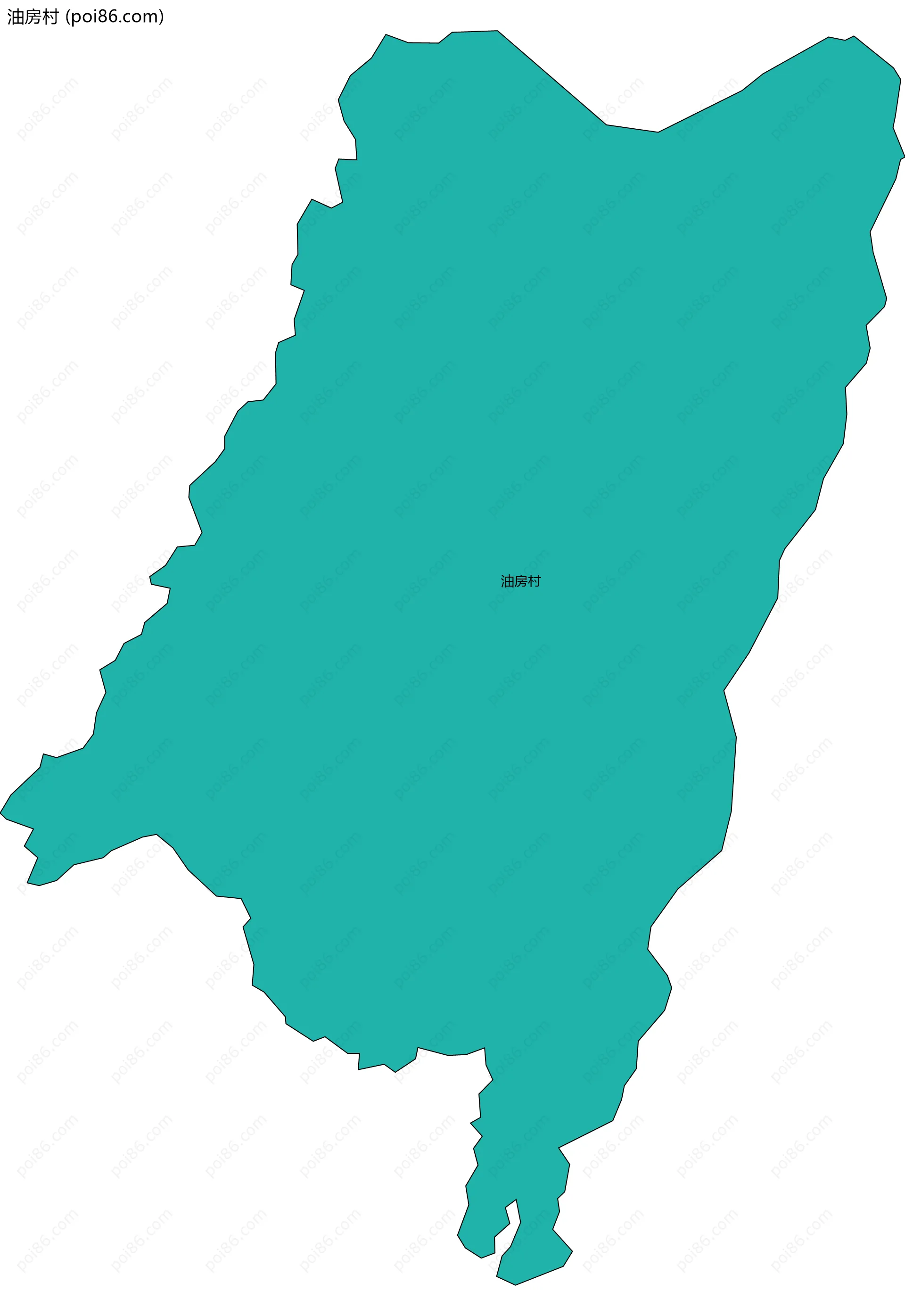 油房村边界地图